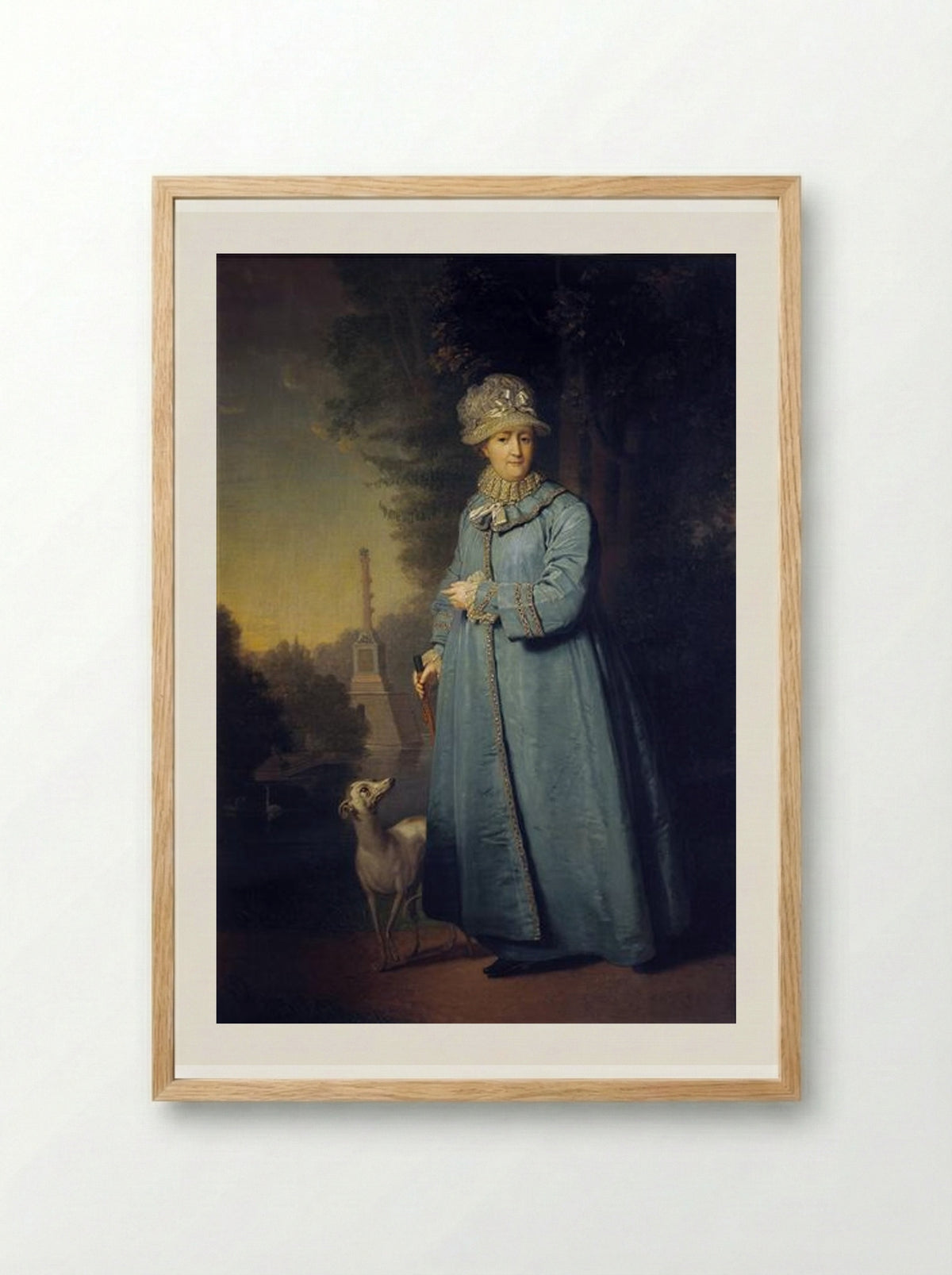 Portrait of Catherine II, Empress of Russia - Vladimir Borovikovsky - Framed Print Wood