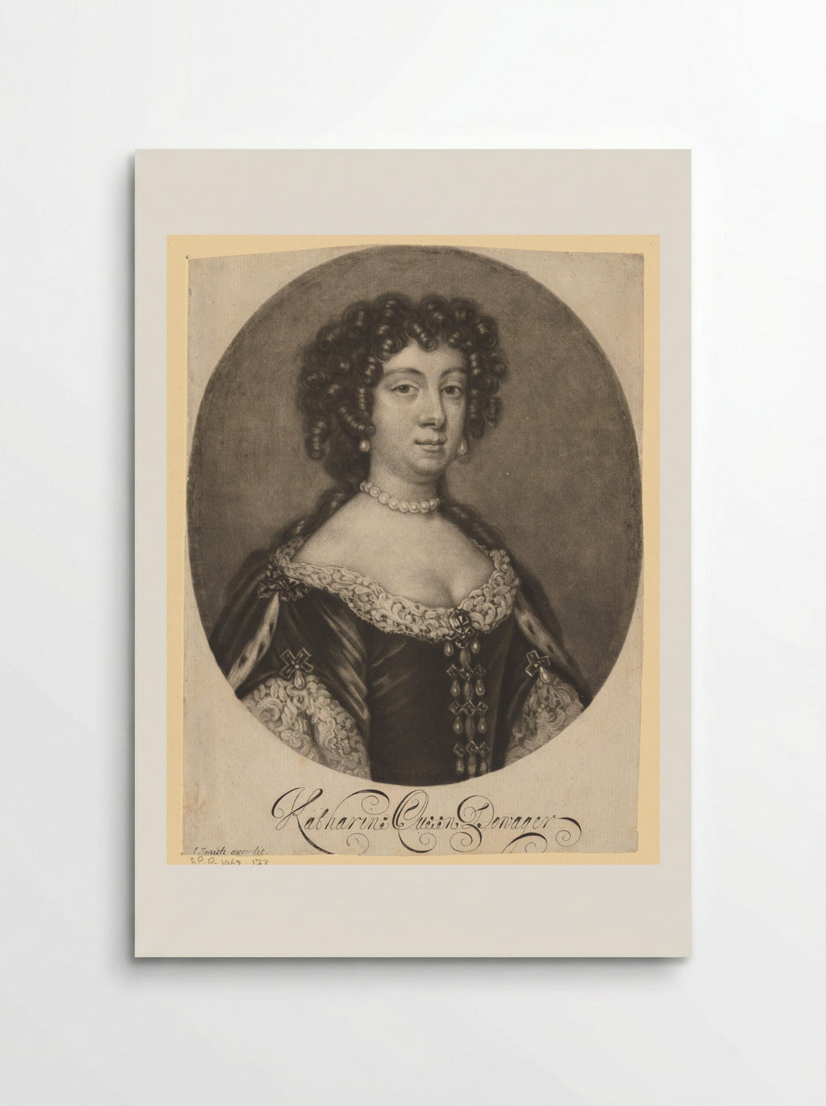 Portrait of Catherine of Braganza - Isaac Beckett - Poster