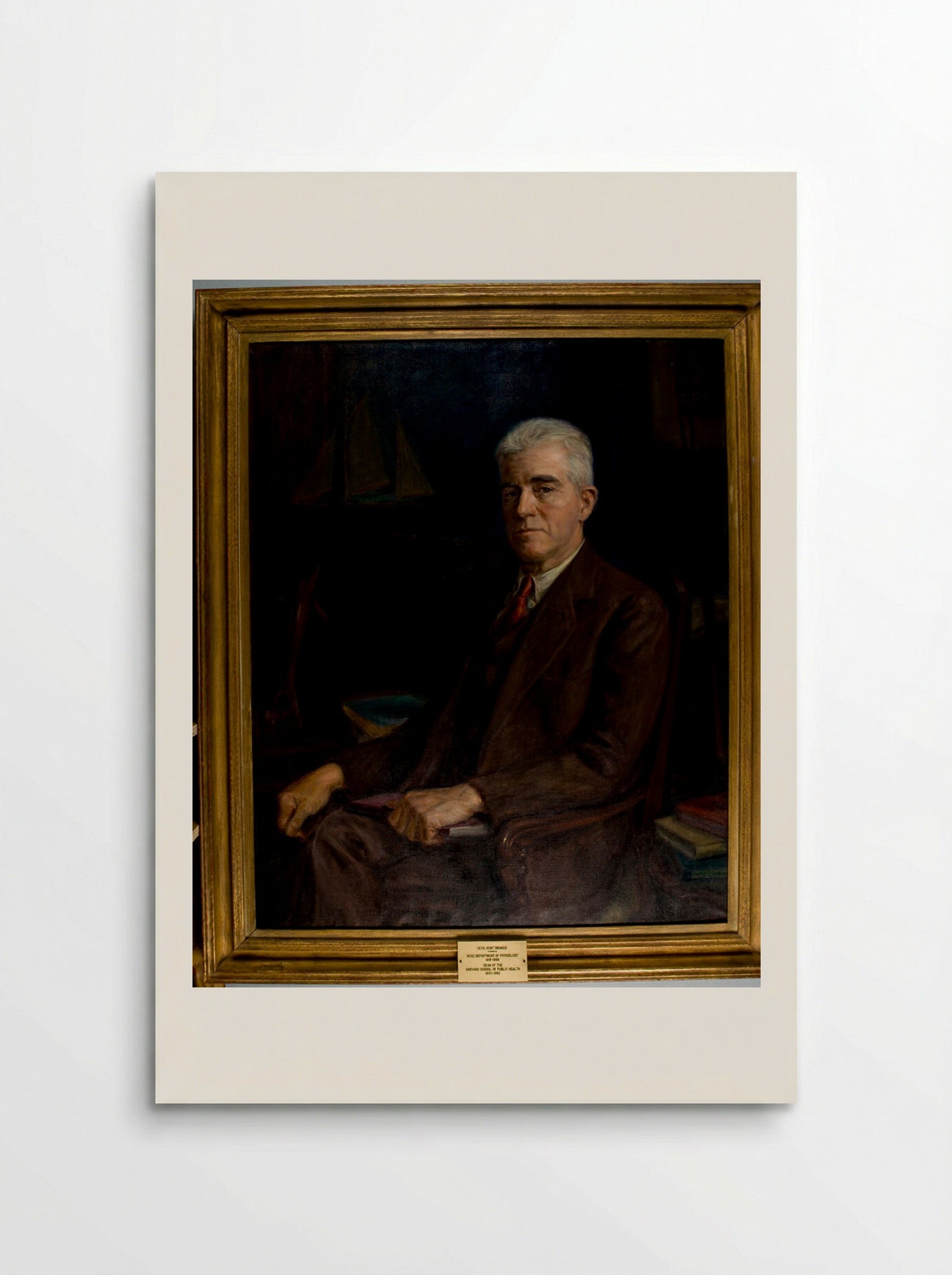 Portrait of Cecil Kent Drinker - Pietro Pezzati - Poster