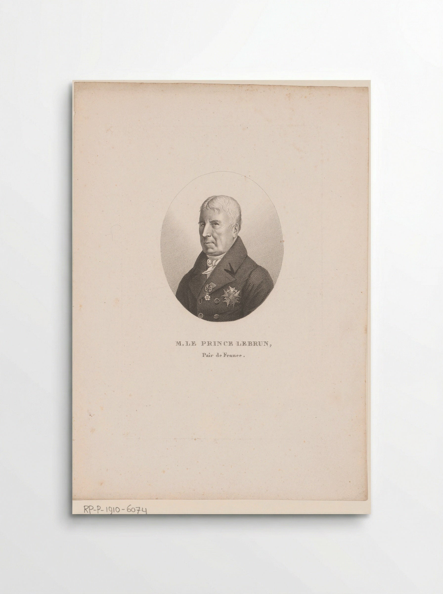 Portrait of Charles-François Lebrun - Ambroise Tardieu - Poster
