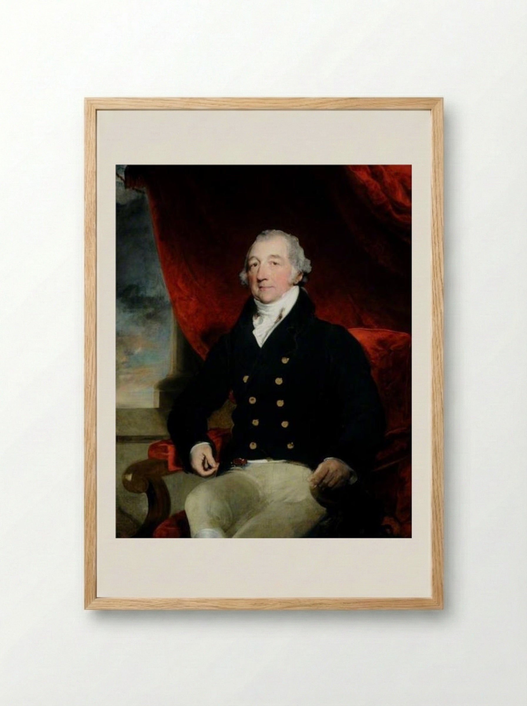 Portrait of Charles Greenwood - Thomas Lawrence - Framed Print Wood