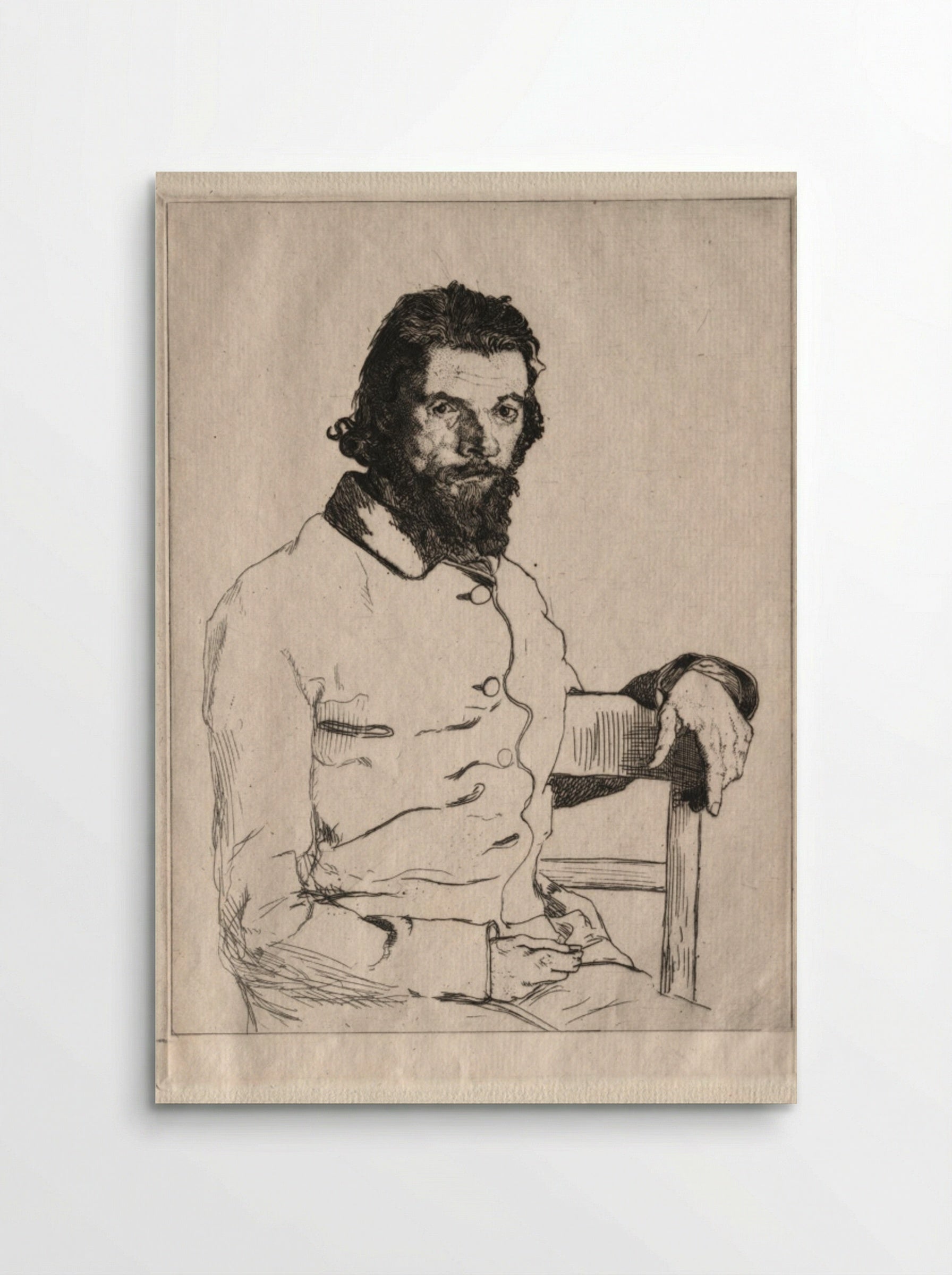 Portrait of Charles Meryon - Félix Bracquemond - Poster