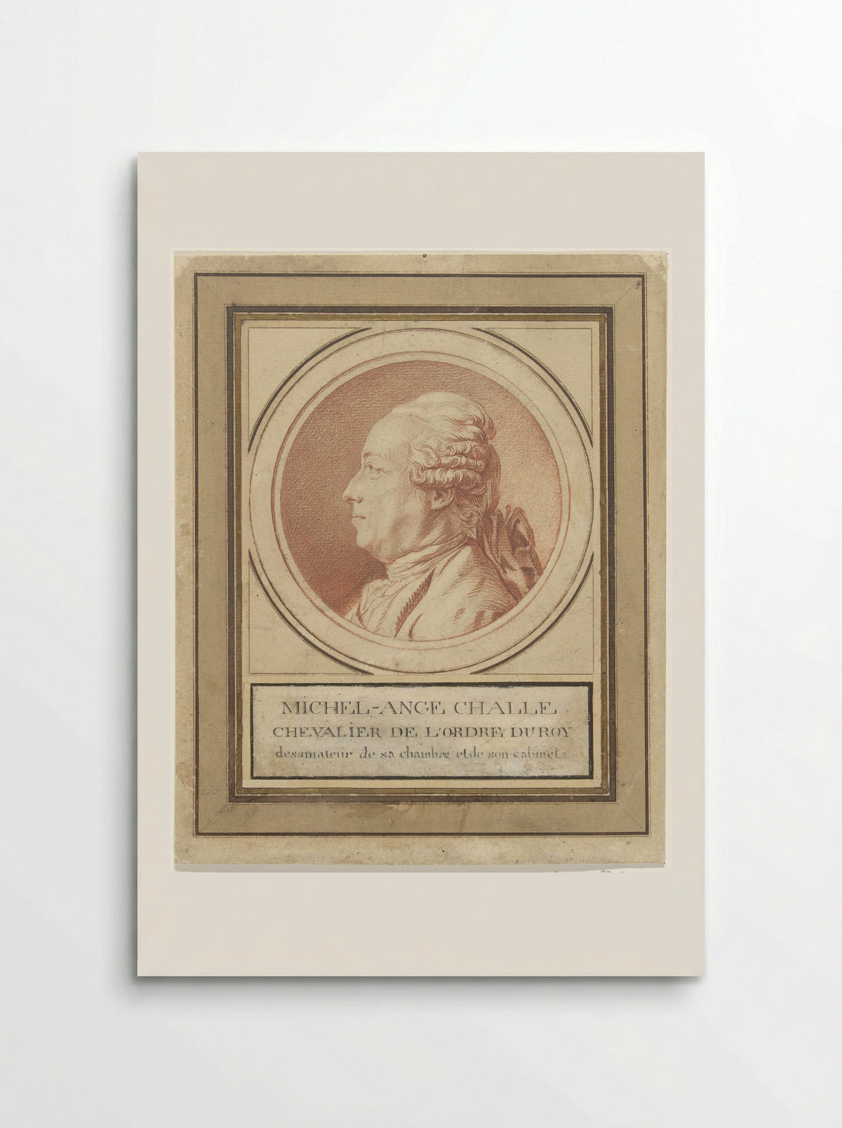 Portrait of Charles-Michel-Ange Challe - Louis Rolland Trinquesse - Poster