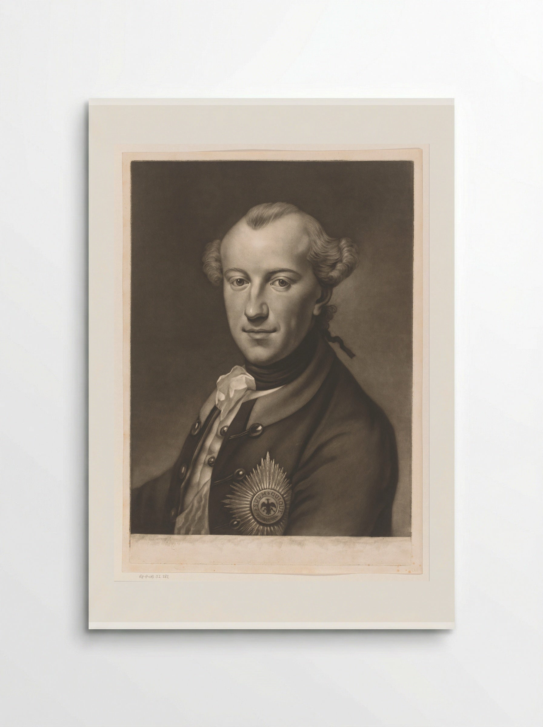 Portrait of Charles William Ferdinand, Duke of Brunswick-Wolfenbüttel - James McArdell - Poster