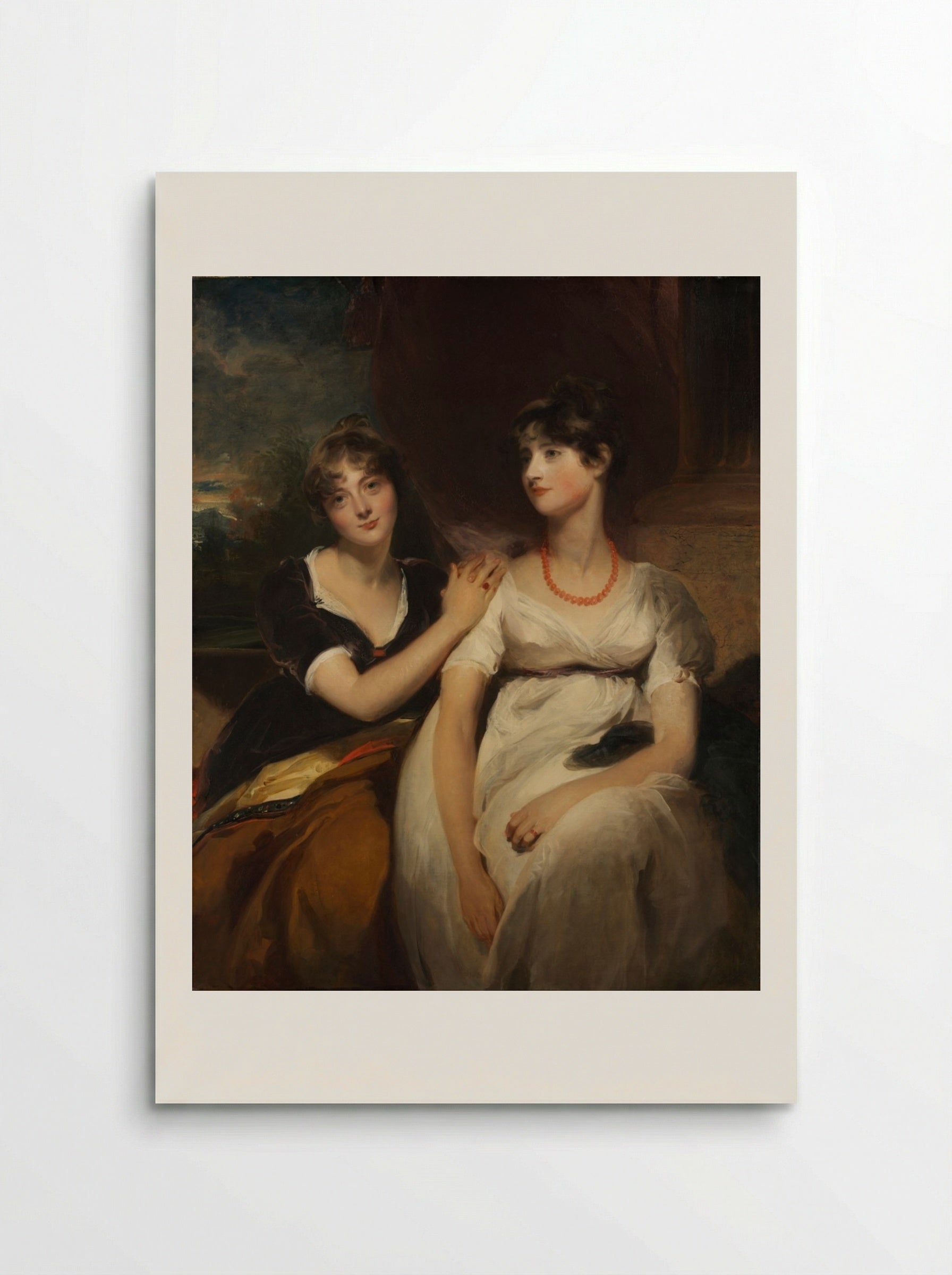 Portrait of Charlotte and Sarah Carteret-Hardy - Sir Thomas Lawrence - Poster