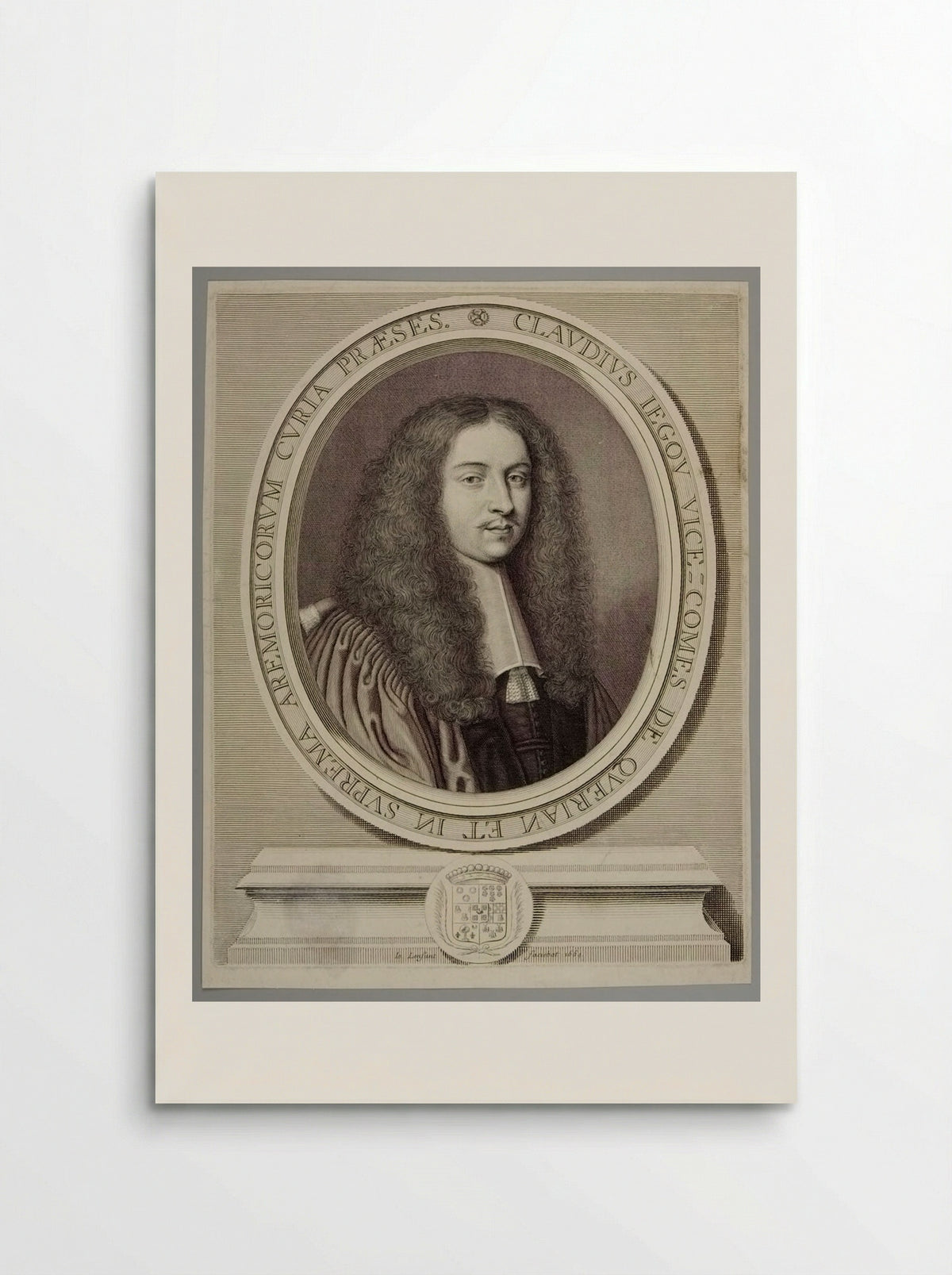 Portrait of Claudius Jegou - Jean Lenfant - Poster