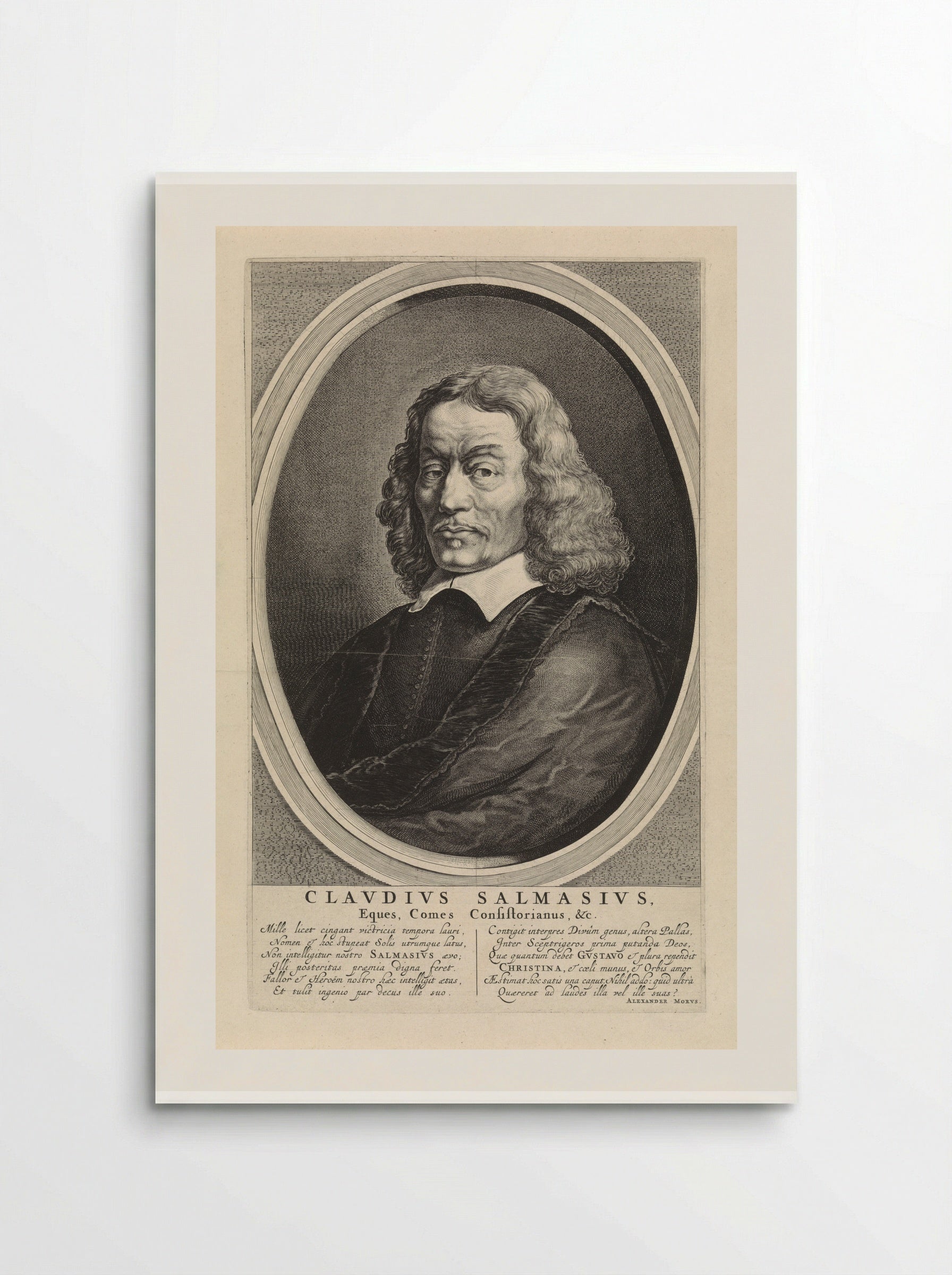 Portrait of Claudius Salmasius - Theodor Matham - Poster