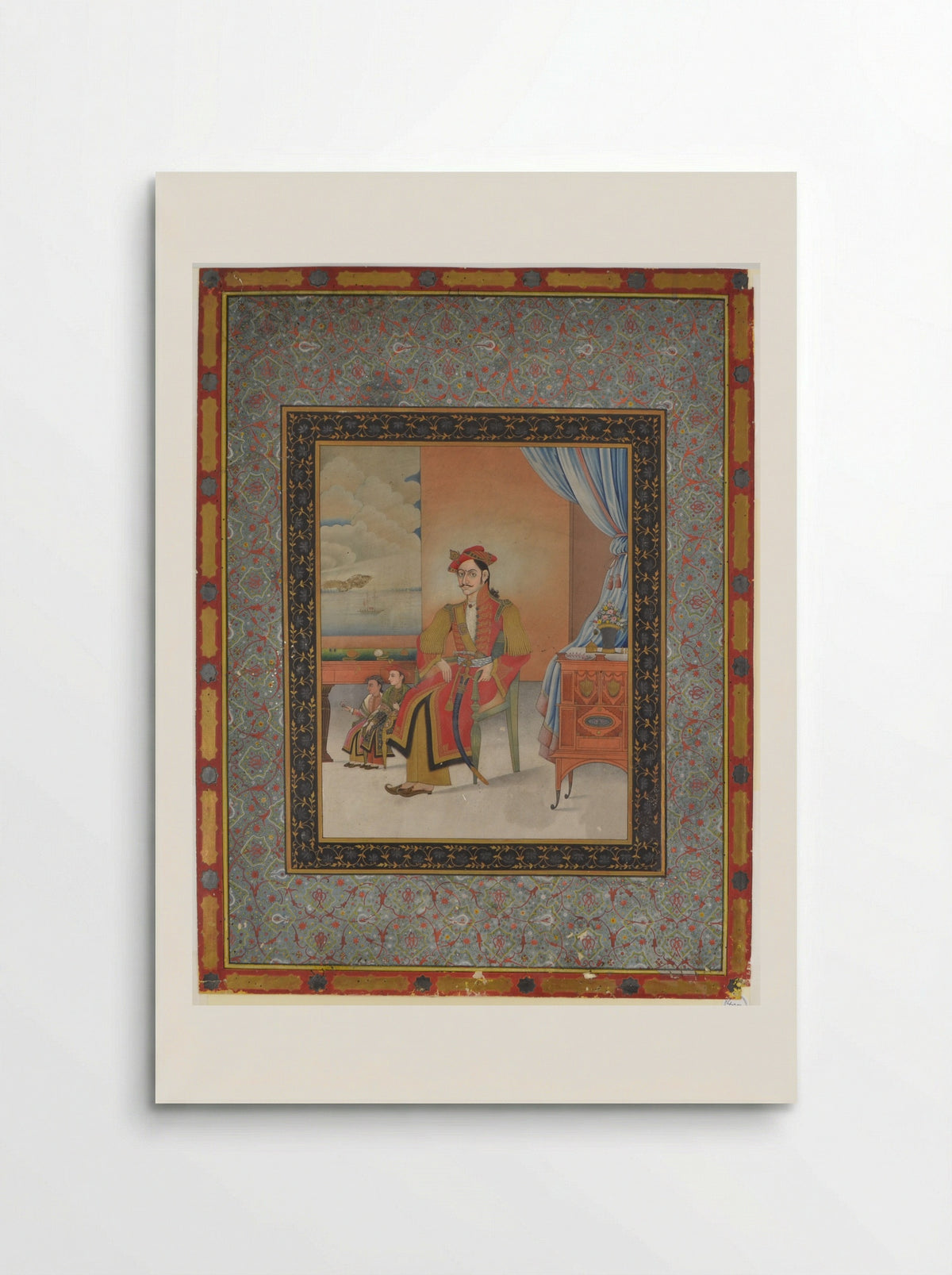 Portrait of Colonel Ranabir Singh Thapa - Bhajuman Chitrkar - Poster