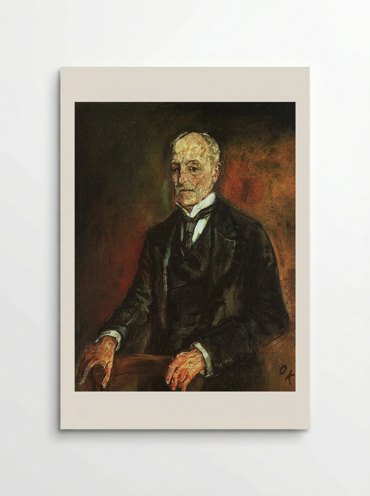 Portrait of Commerce Counselor Ebenstein - Oskar Kokoschka - Poster