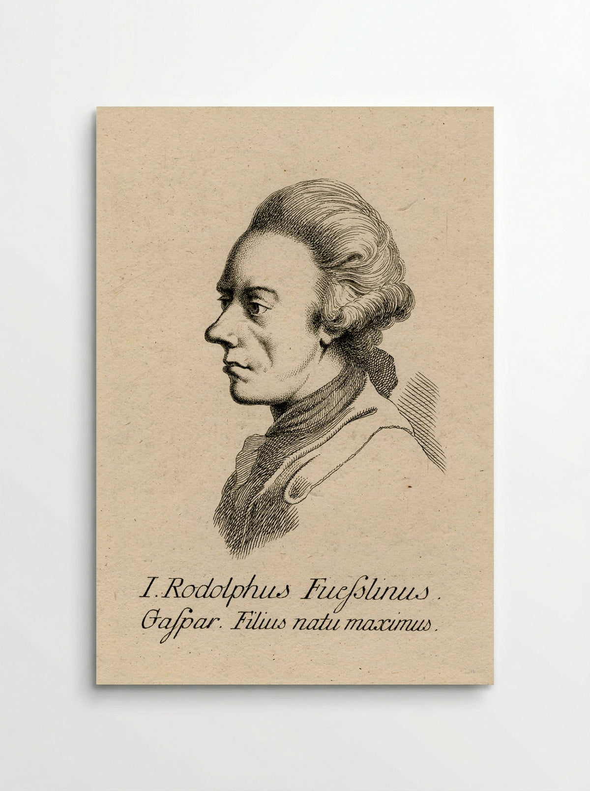 Portrait of Conrad Meyer - Rudolf Füssli - Poster