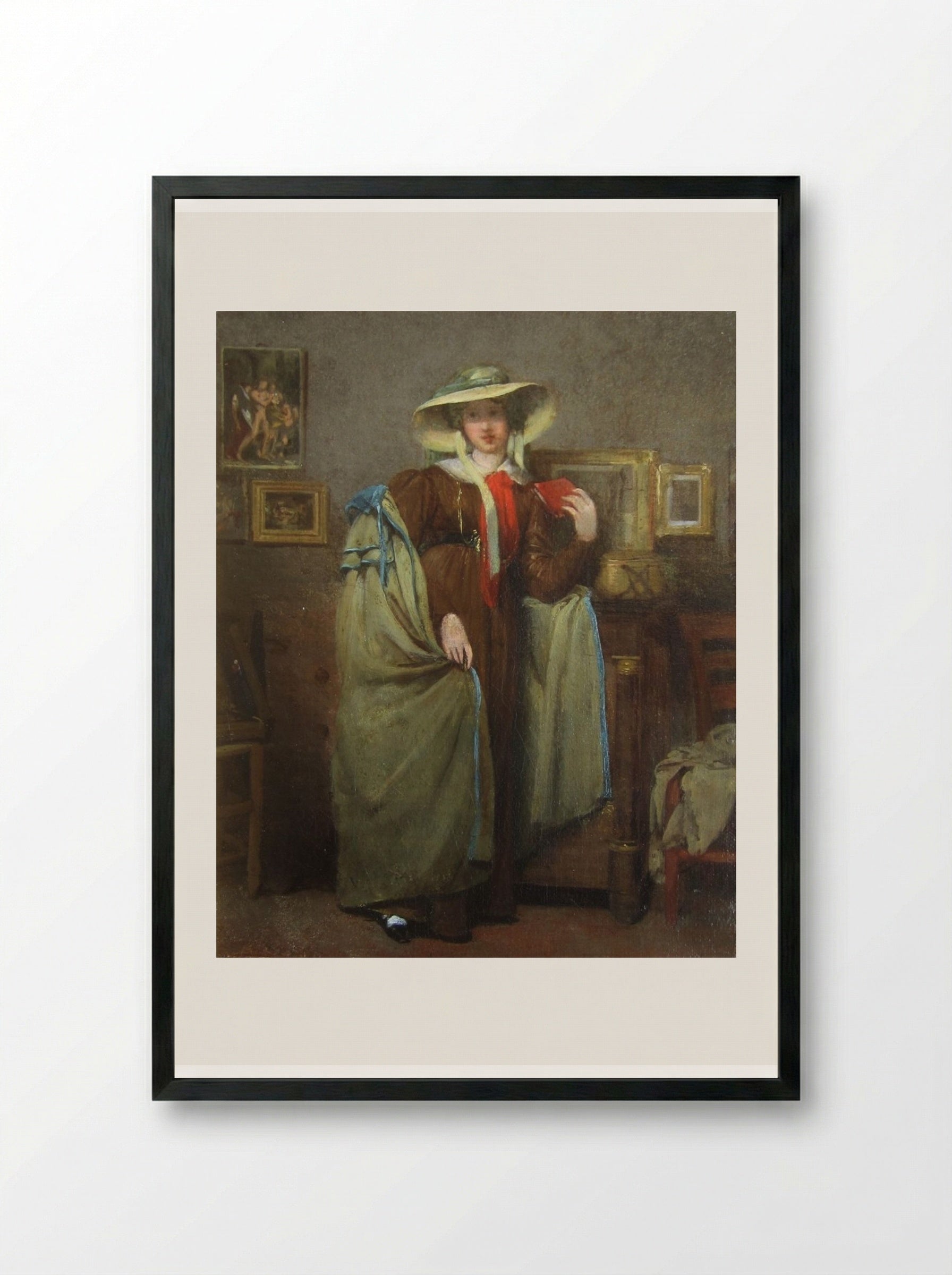 Portrait of Constance Mayer - Pierre-Paul Prud'hon - Framed Print Black