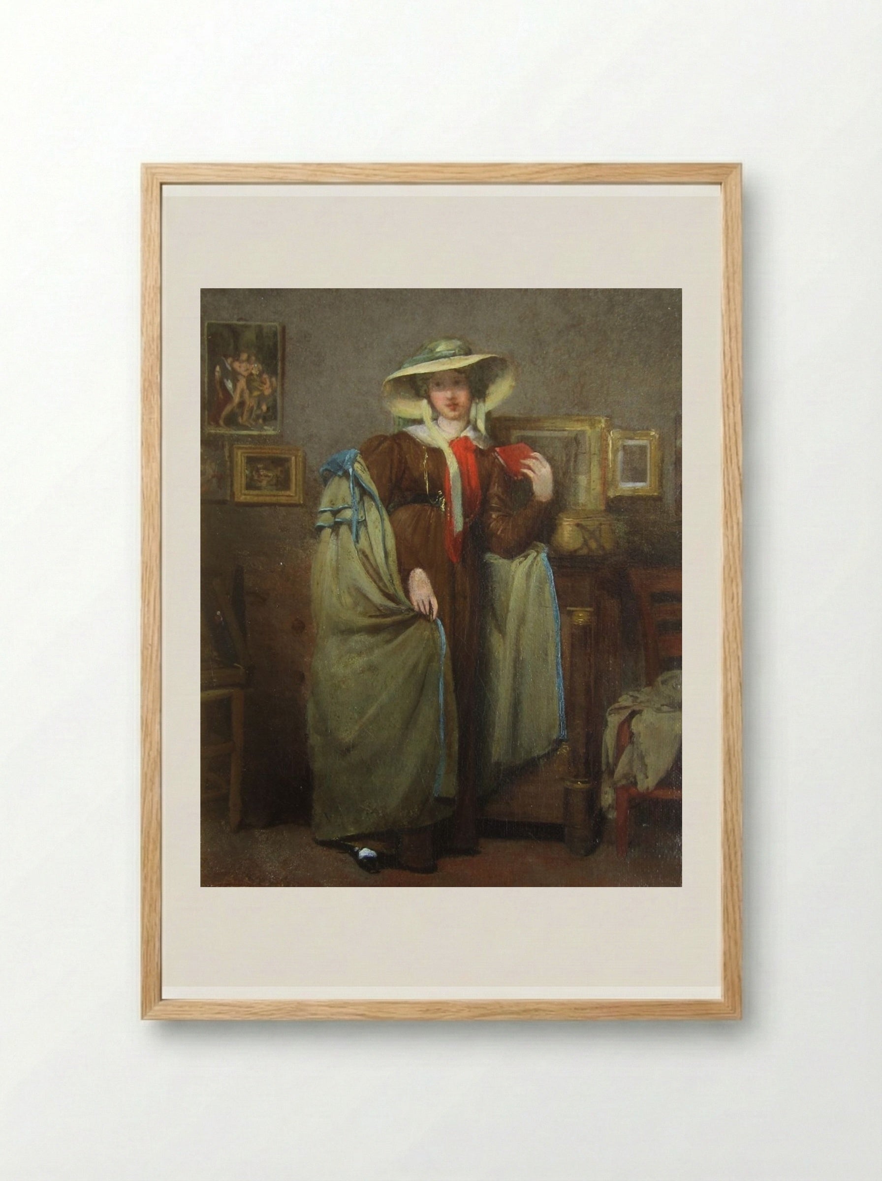 Portrait of Constance Mayer - Pierre-Paul Prud'hon - Framed Print Wood