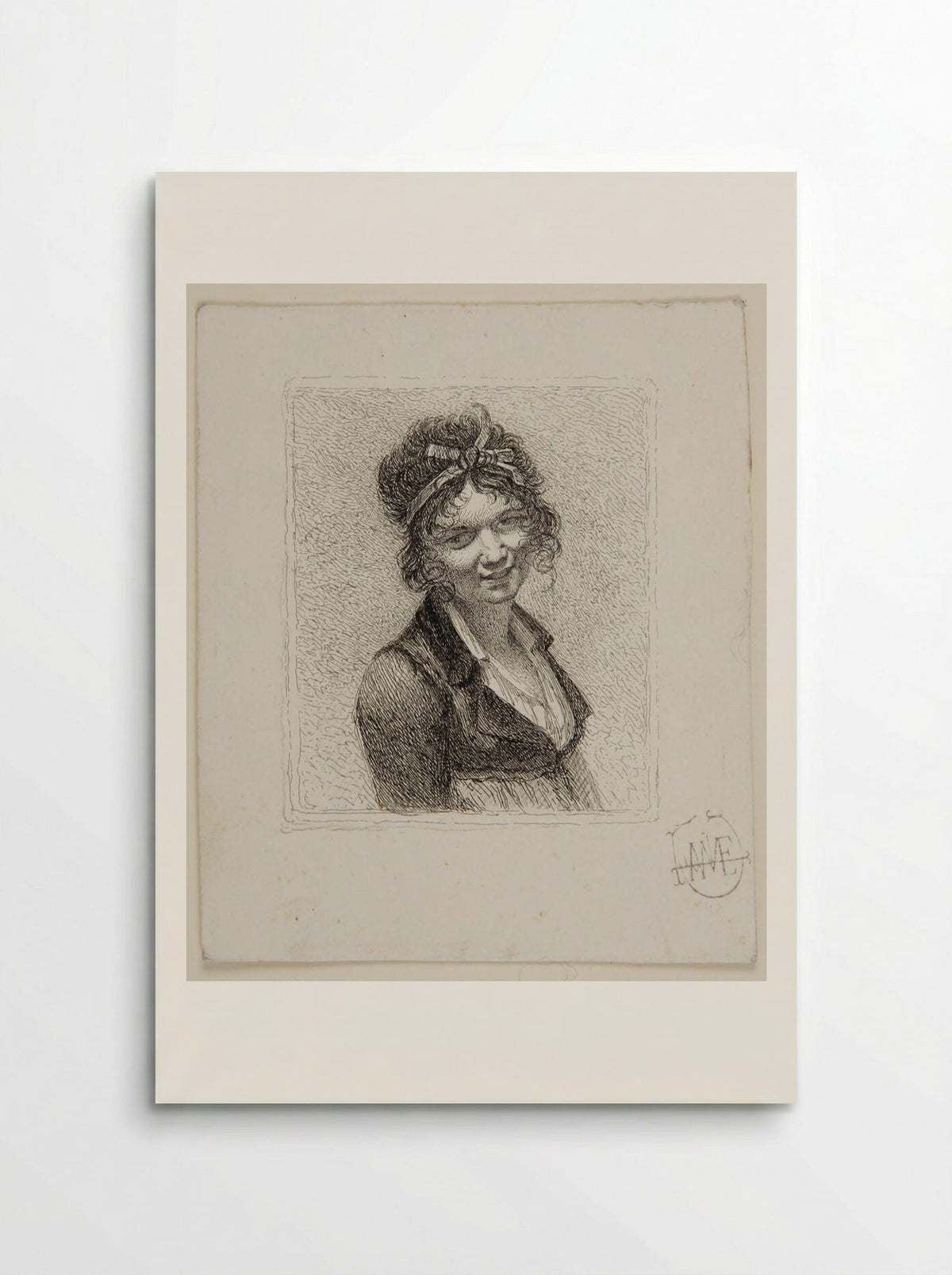 Portrait of Constance Mayer - Léopold Flameng - Poster