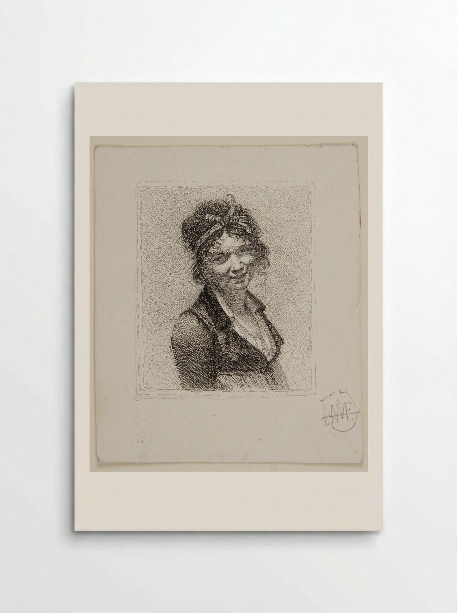 Portrait of Constance Mayer - Léopold Flameng - Poster
