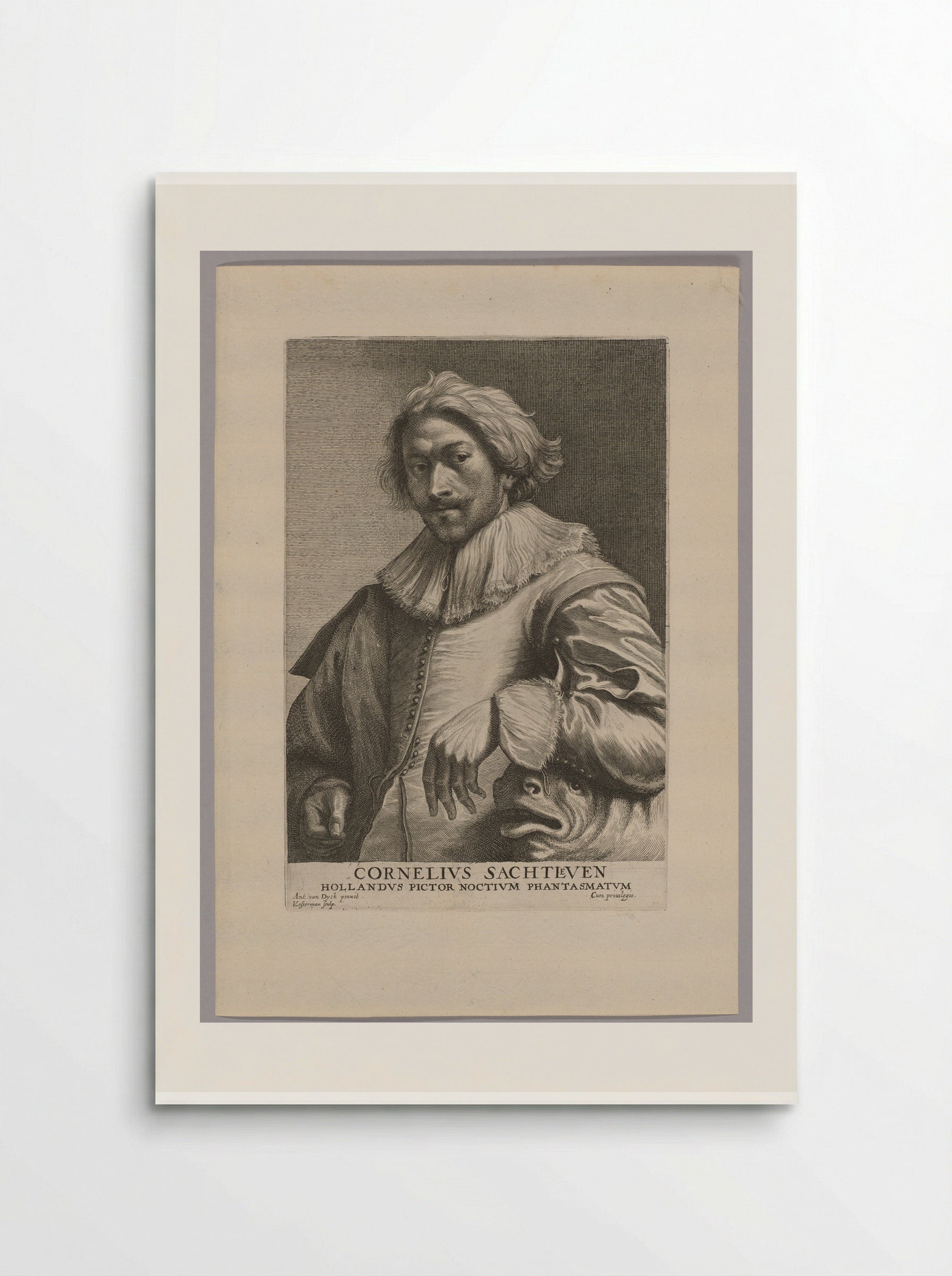 Portrait of Cornelis Saftleven - Lucas Vorsterman I - Poster