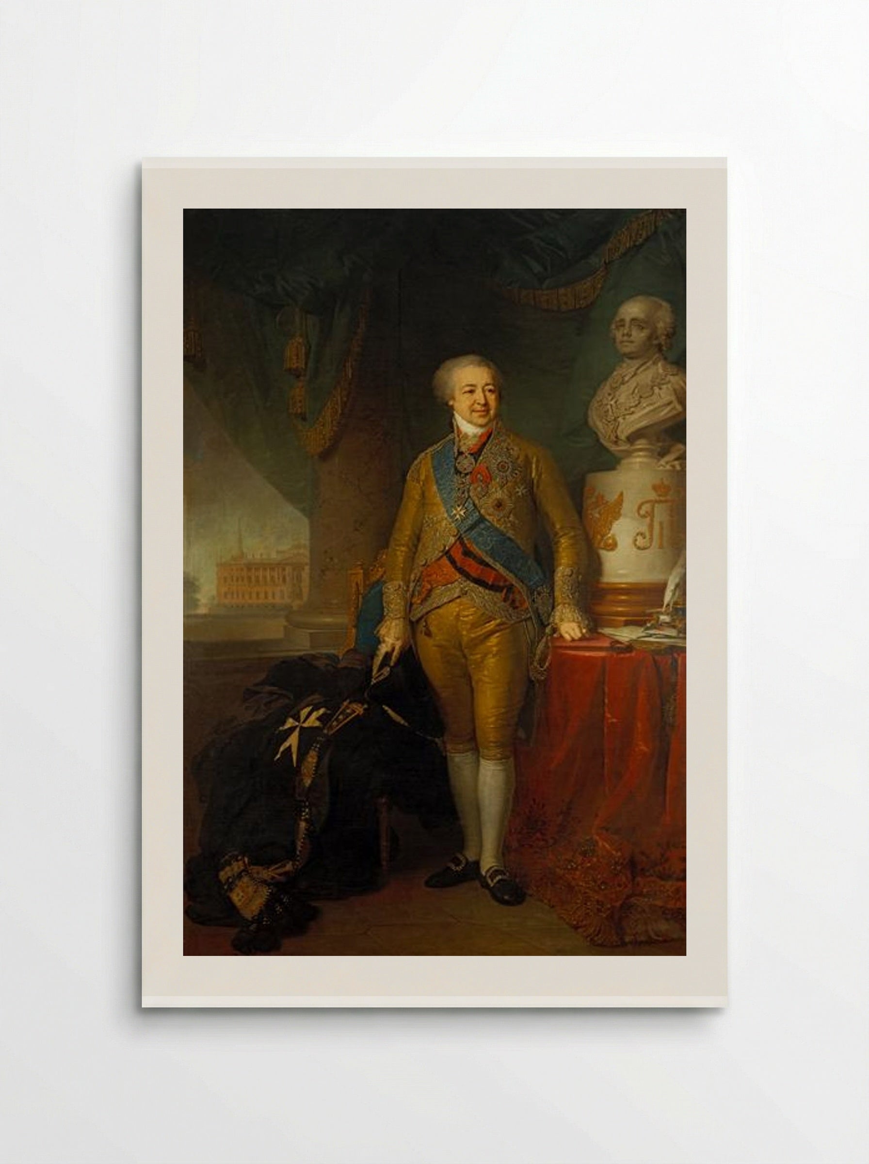 Portrait of Count Alexander Kurakin - Vladimir Borovikovsky - Poster