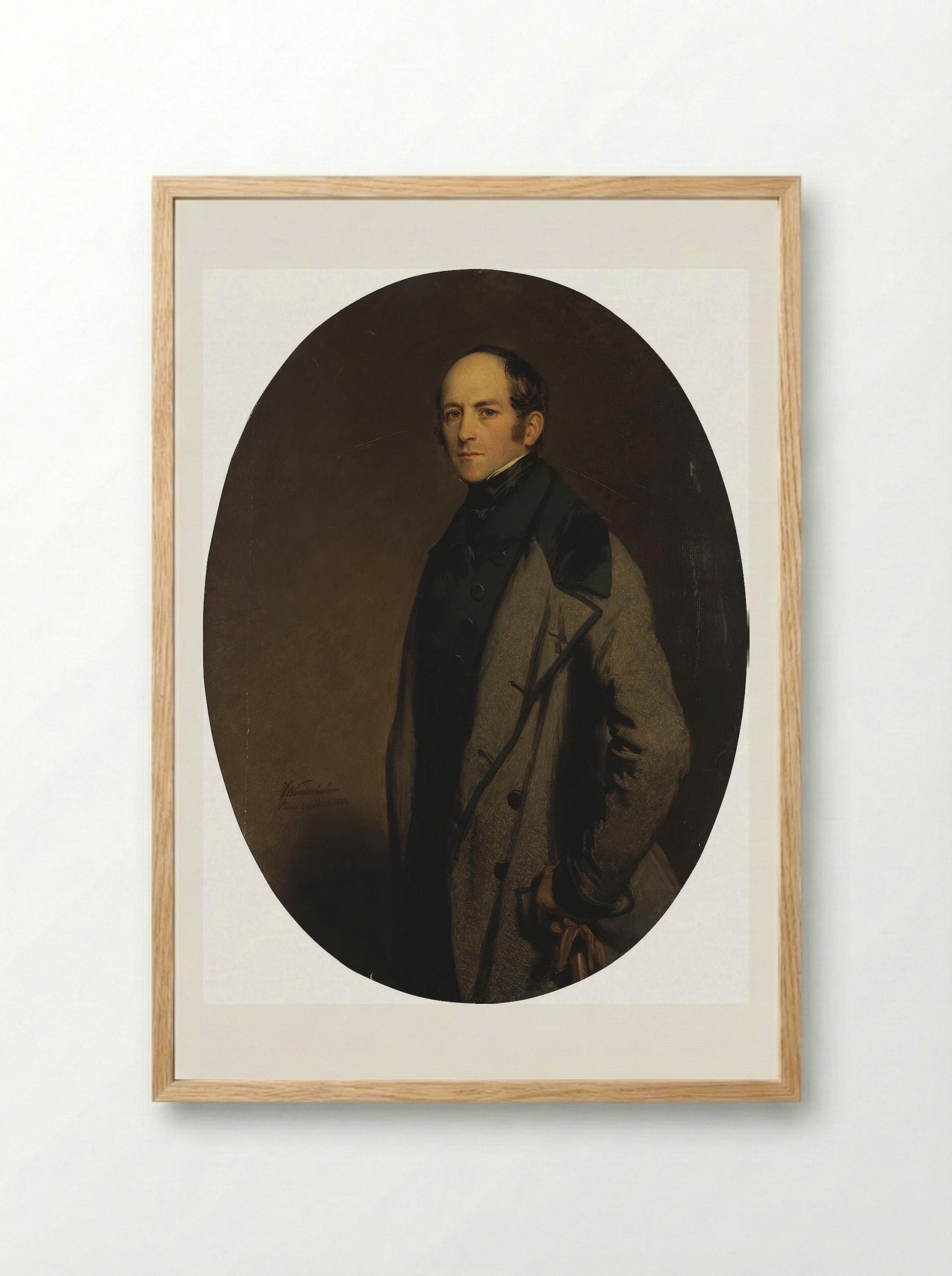Portrait of Count Alexei Bobrinsky - Franz Xaver Winterhalter - Framed Print Wood