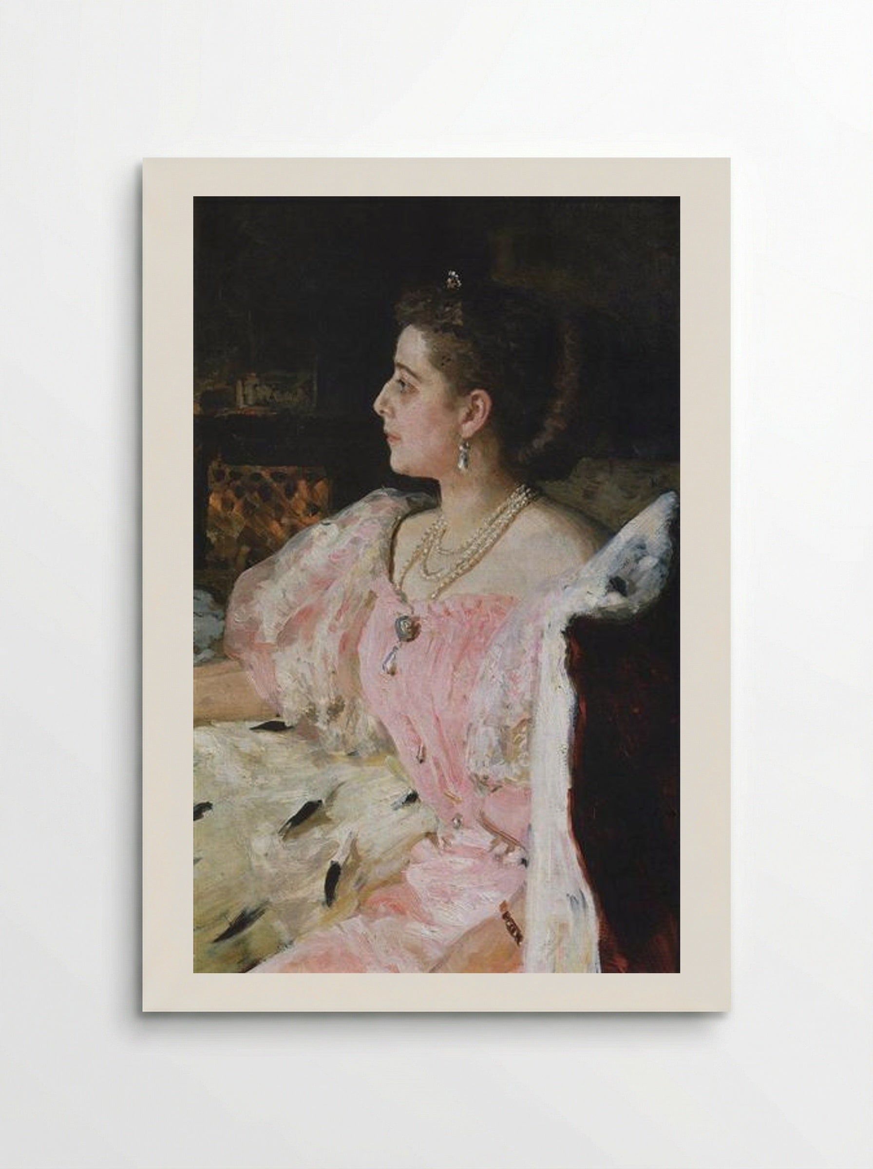 Portrait of Countess Natalia Golovina - Ilya Repin - Poster