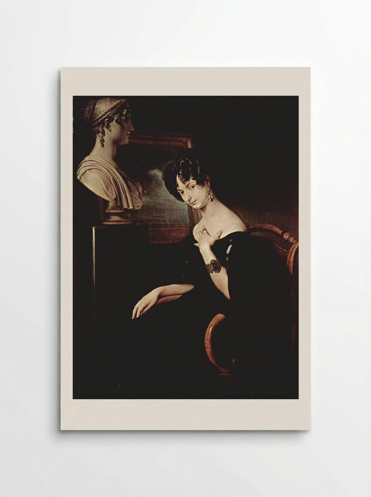Portrait of Cristina di Belgiojoso Trivulzio - Francesco Hayez - Poster