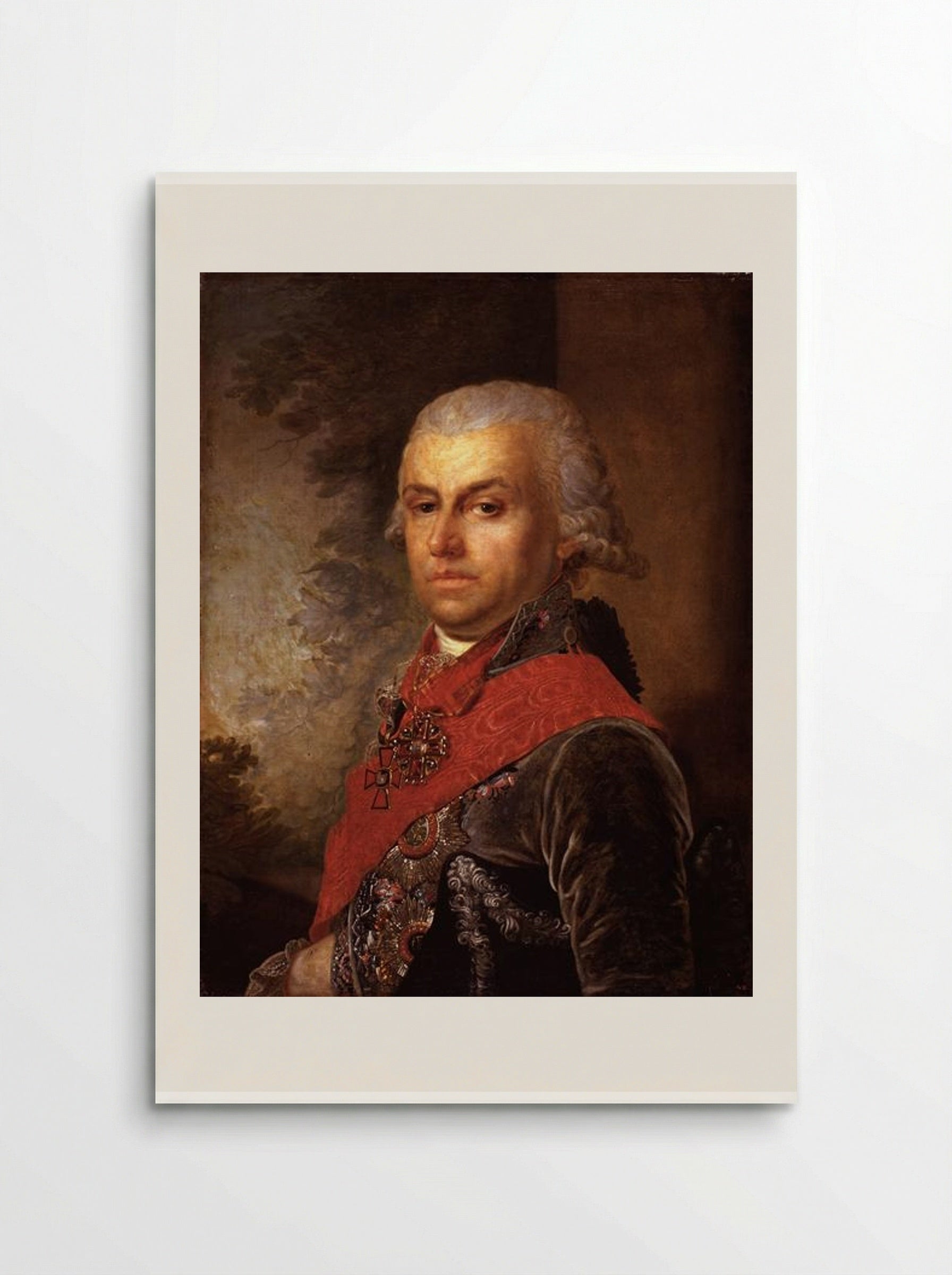 Portrait of D. P. Troschinsky - Vladimir Borovikovsky - Poster