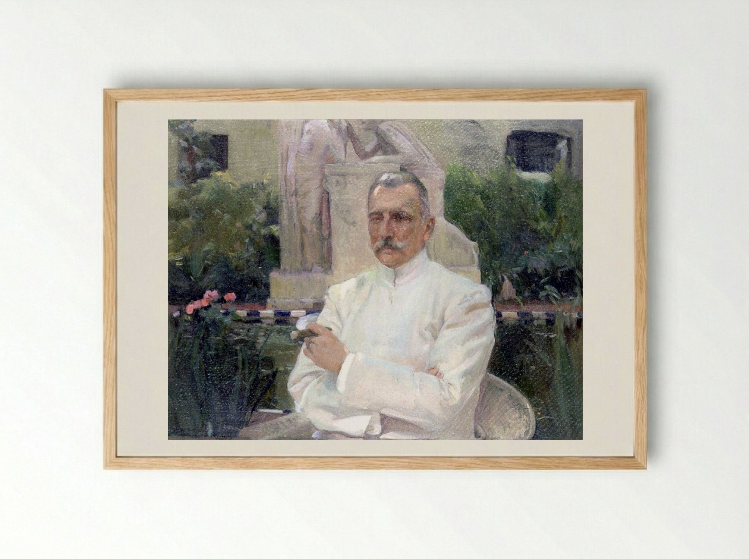 Portrait of D. Amalio Gimeno - Joaquín Sorolla - Framed Print Wood