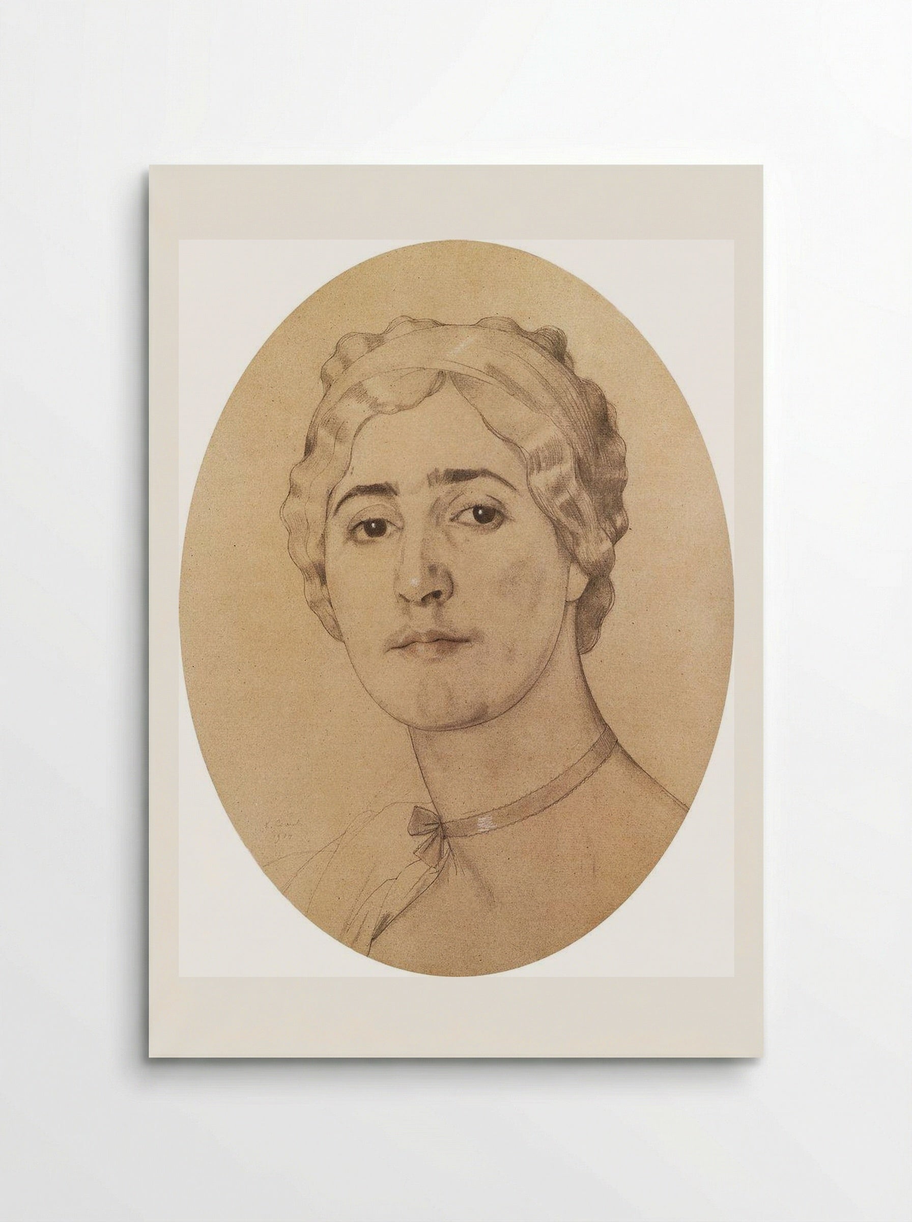 Portrait of D. Karysheva - Konstantin Somov - Poster