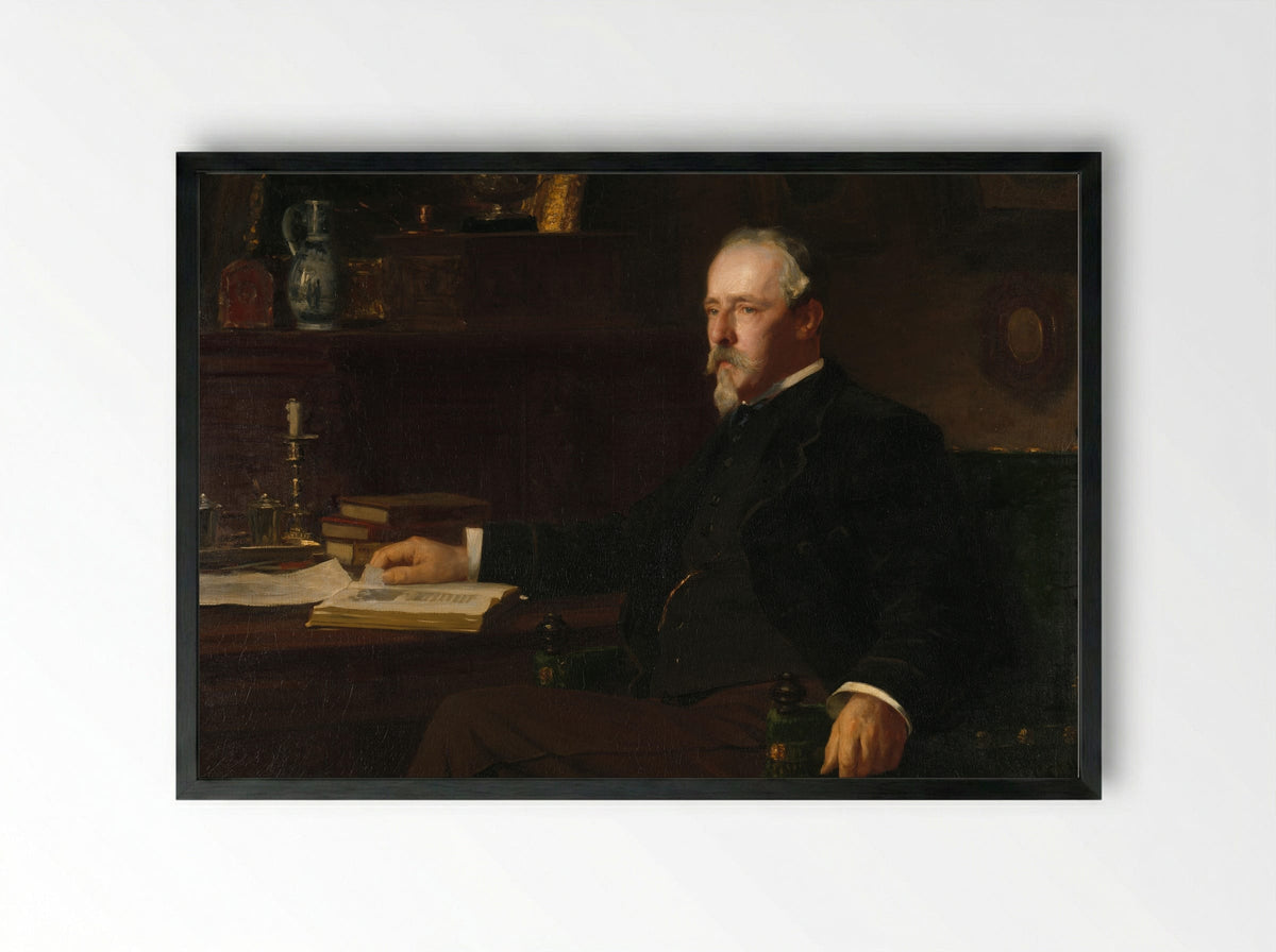 Portrait of Daniël Franken Dzn - Willy Martens - Framed Print Black