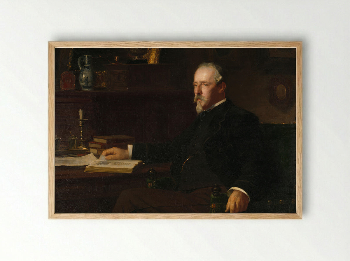 Portrait of Daniël Franken Dzn - Willy Martens - Framed Print Wood