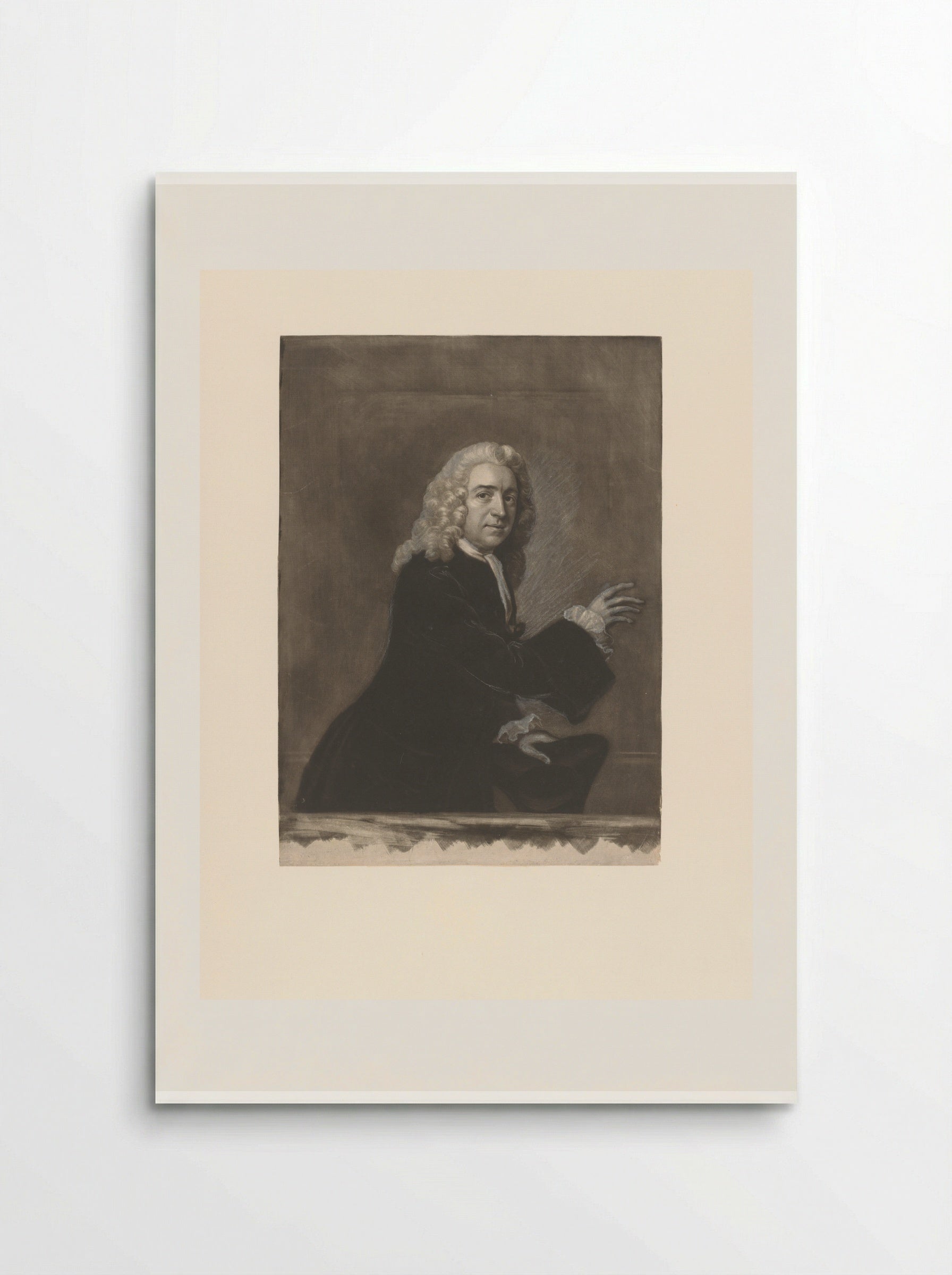 Portrait of David Garrick as Peter Puff - James McArdell - Poster