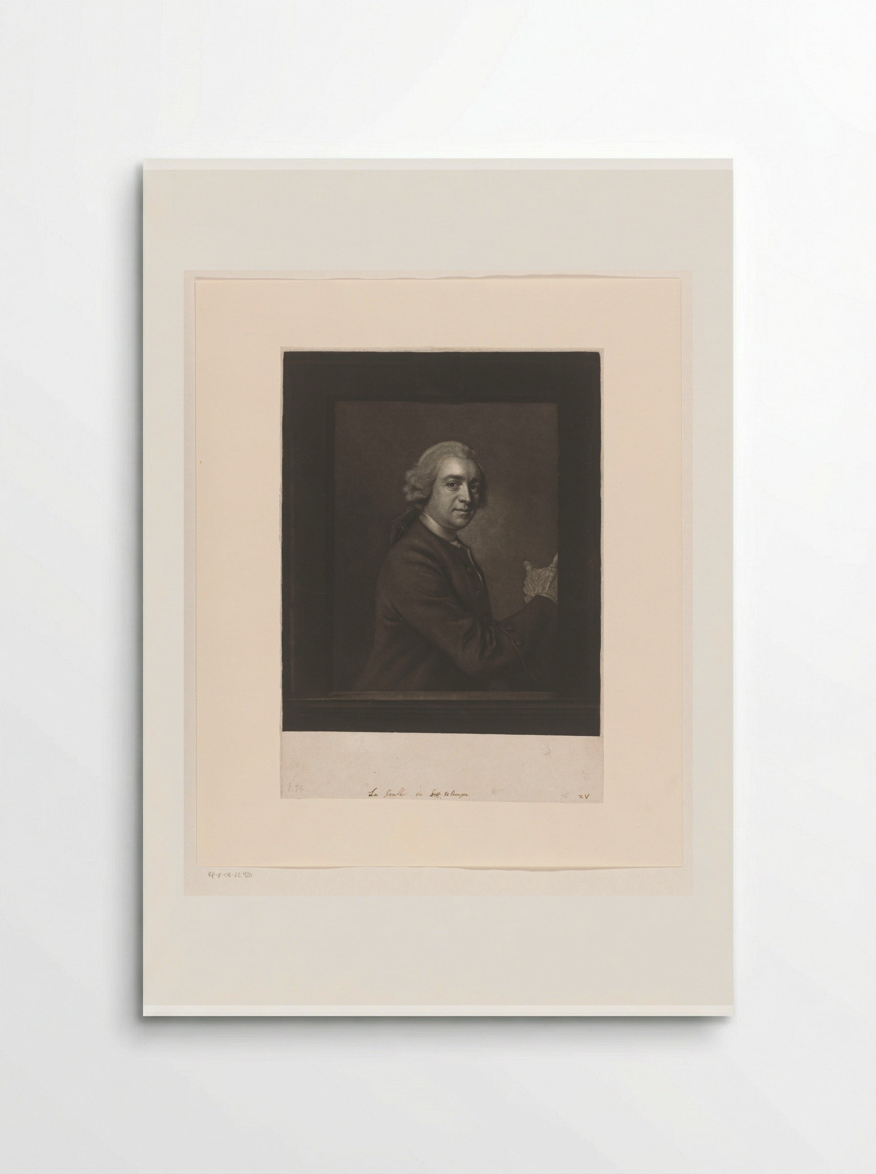 Portrait of David Garrick - James McArdell - Poster