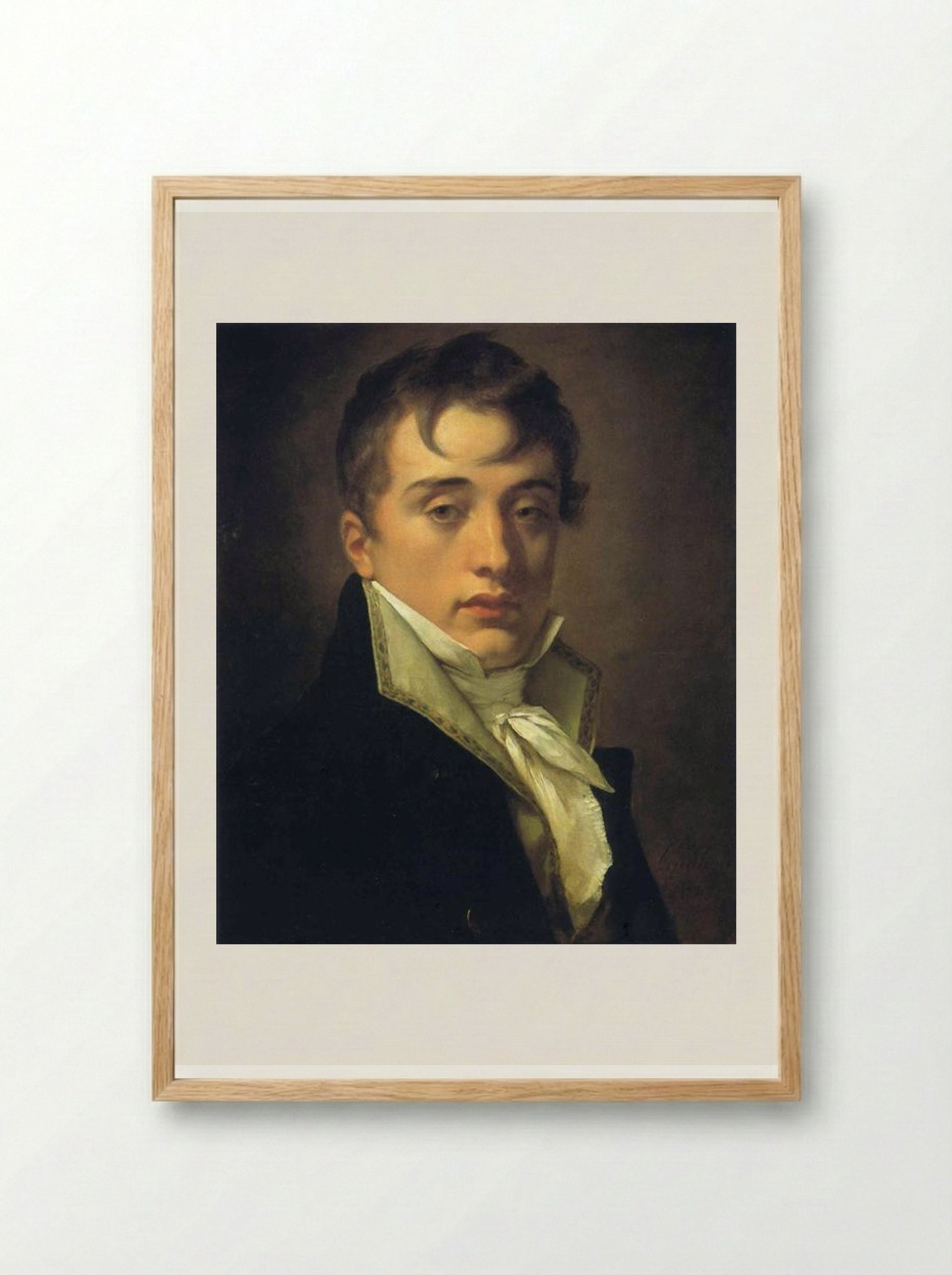 Portrait of David Johnston - Pierre-Paul Prud'hon - Framed Print Wood
