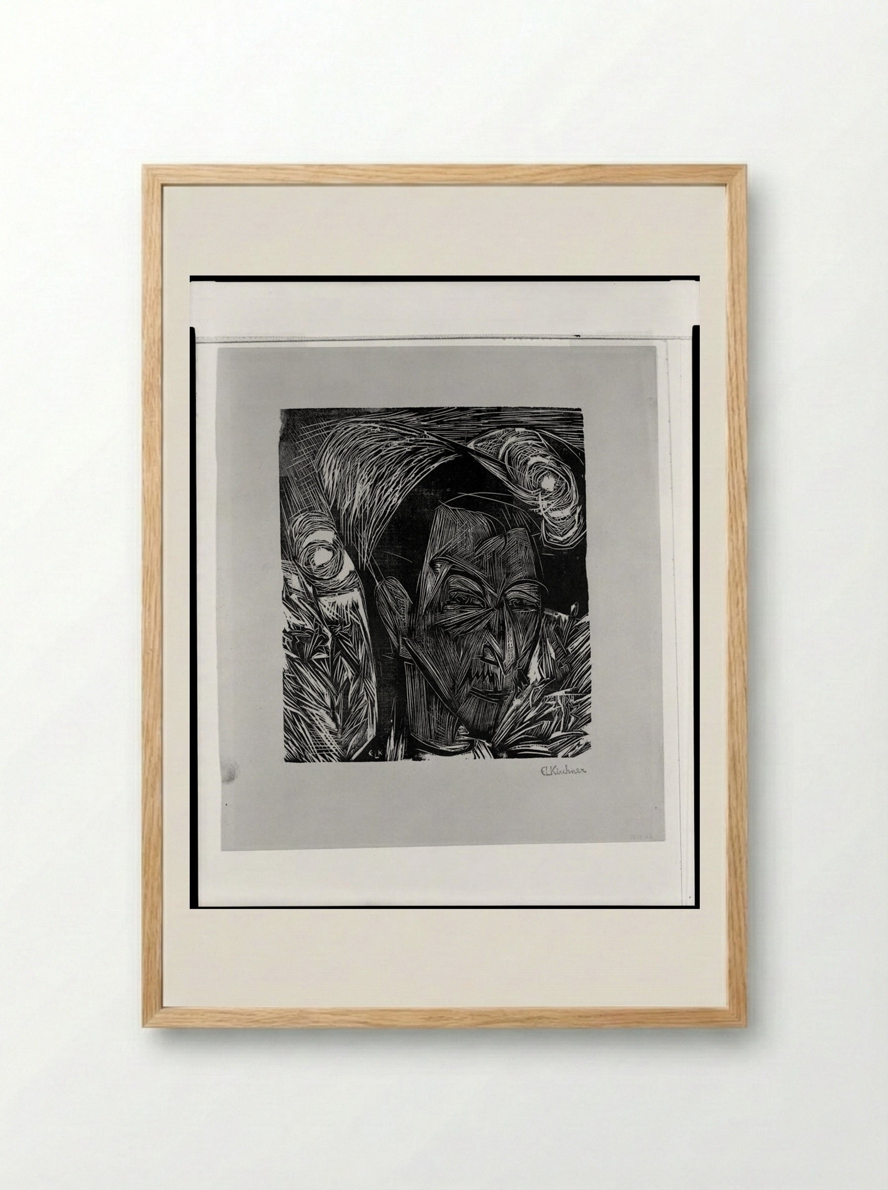 Portrait of David M. - Ernst Ludwig Kirchner - Framed Print Wood