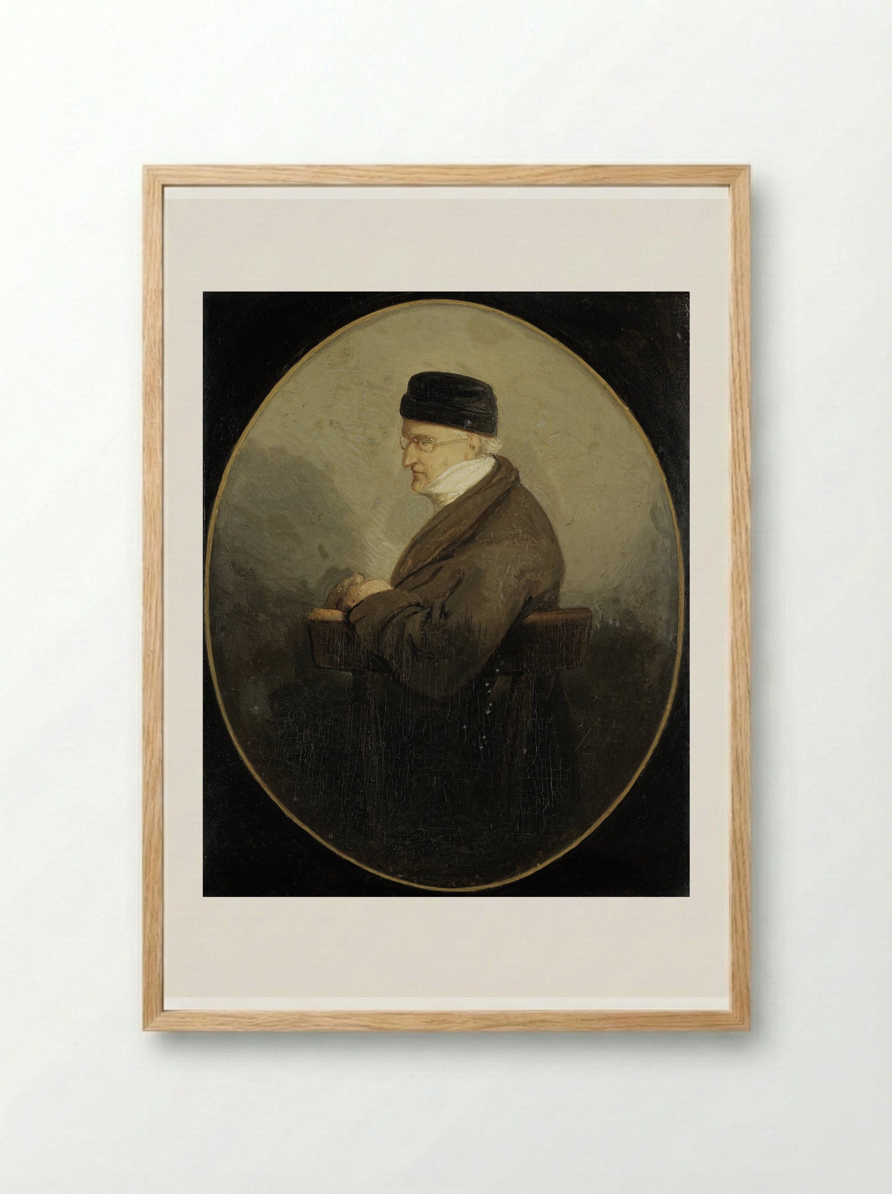 Portrait of David Pierre Giottino Humbert de Superville - Jacobus Ludovicus Cornet - Framed Print Wood