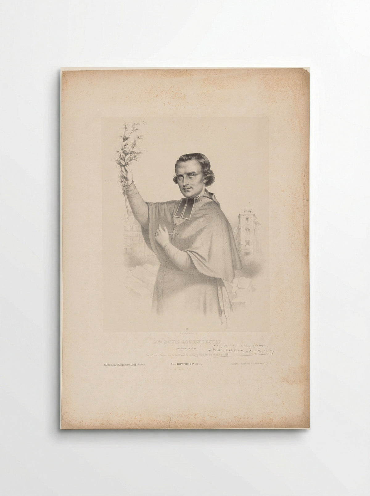 Portrait of Denis Auguste Affre, Archbishop of Paris - Marie Alexandre Alophe - Poster