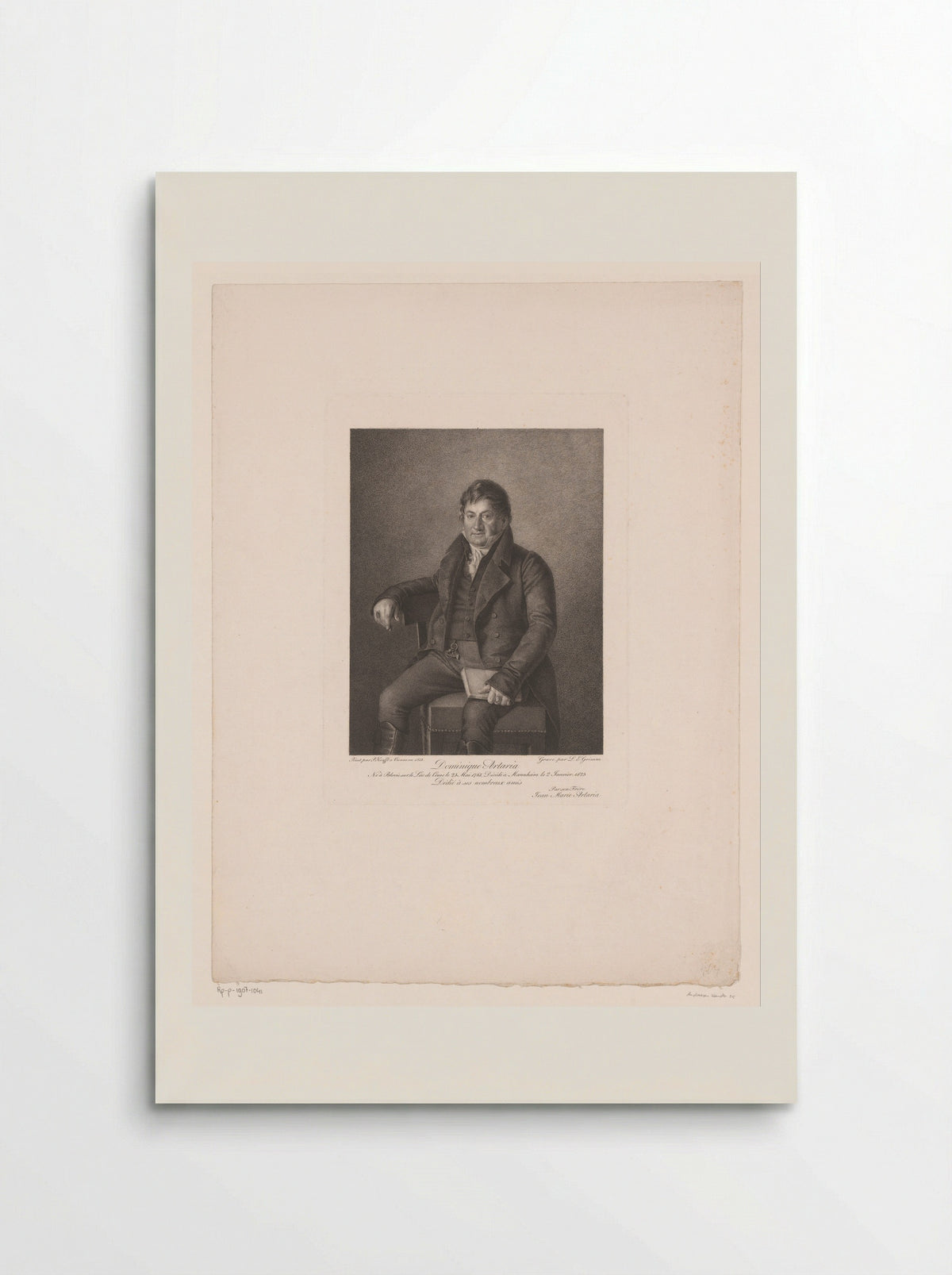 Portrait of Domenico Artaria - Ludwig Gottlieb Portman - Poster