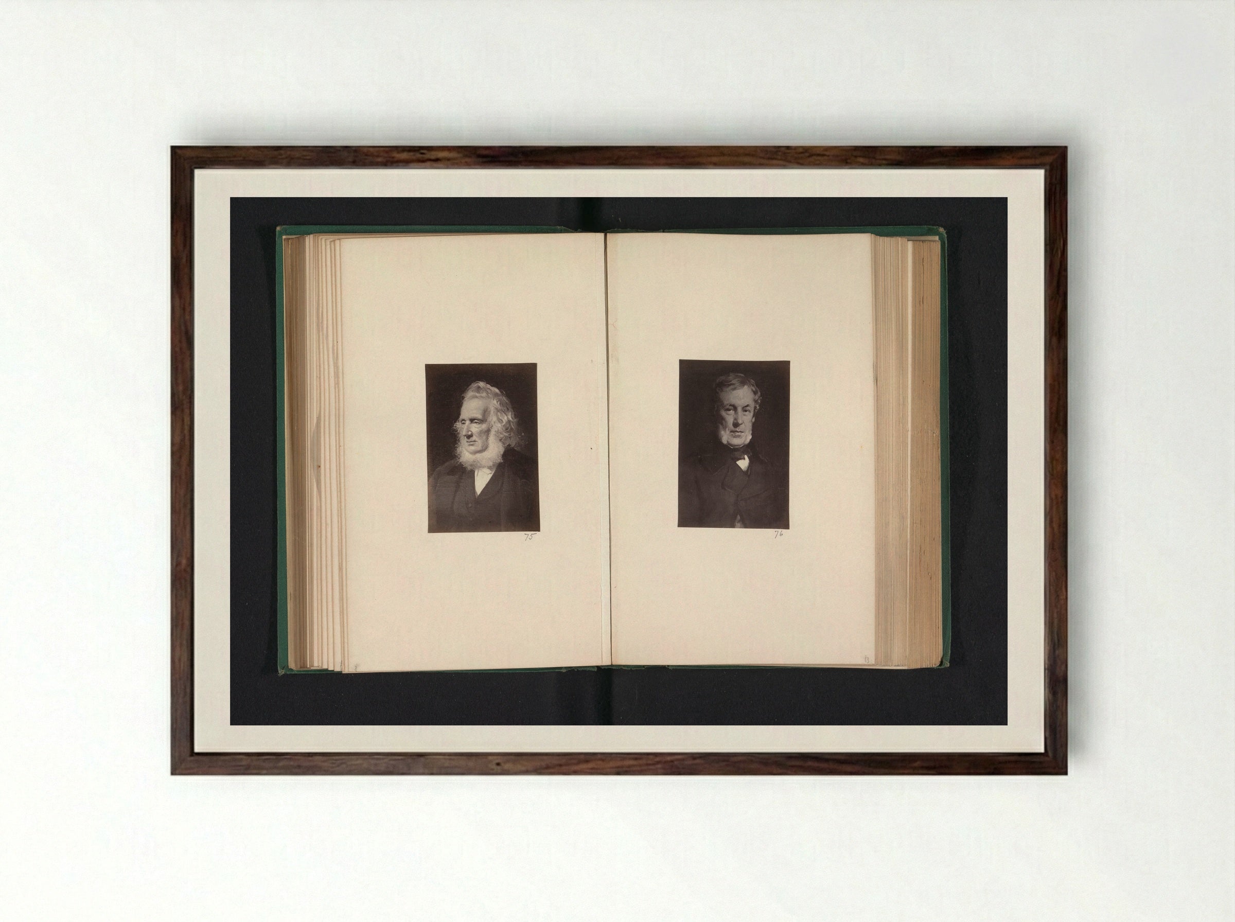 Portrait of Donald Cuthbertson - Thomas Annan - Framed Print Dark Wood