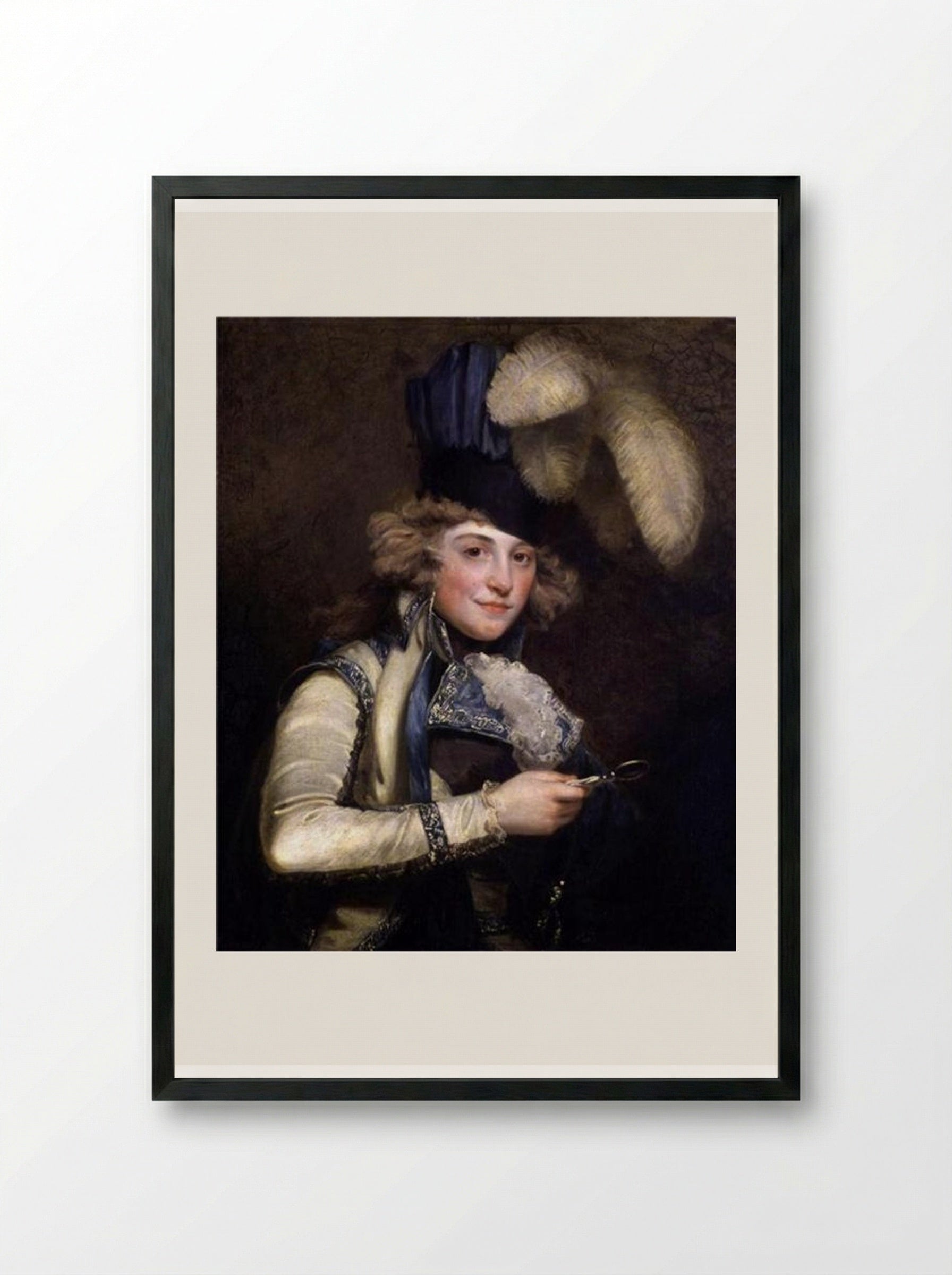 Portrait of Dorothy Jordan as Hypolita - John Hoppner - Framed Print Black