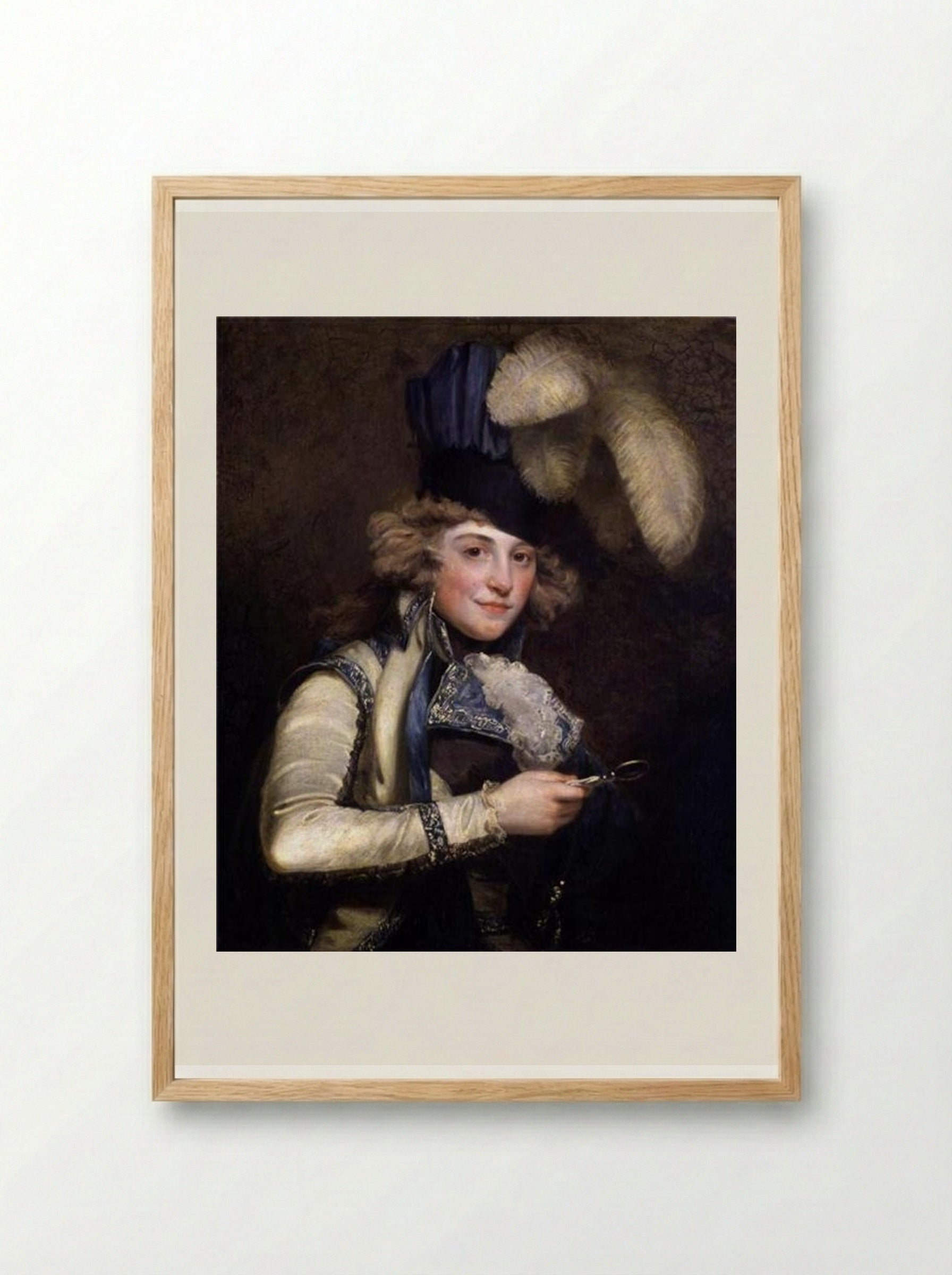 Portrait of Dorothy Jordan as Hypolita - John Hoppner - Framed Print Wood