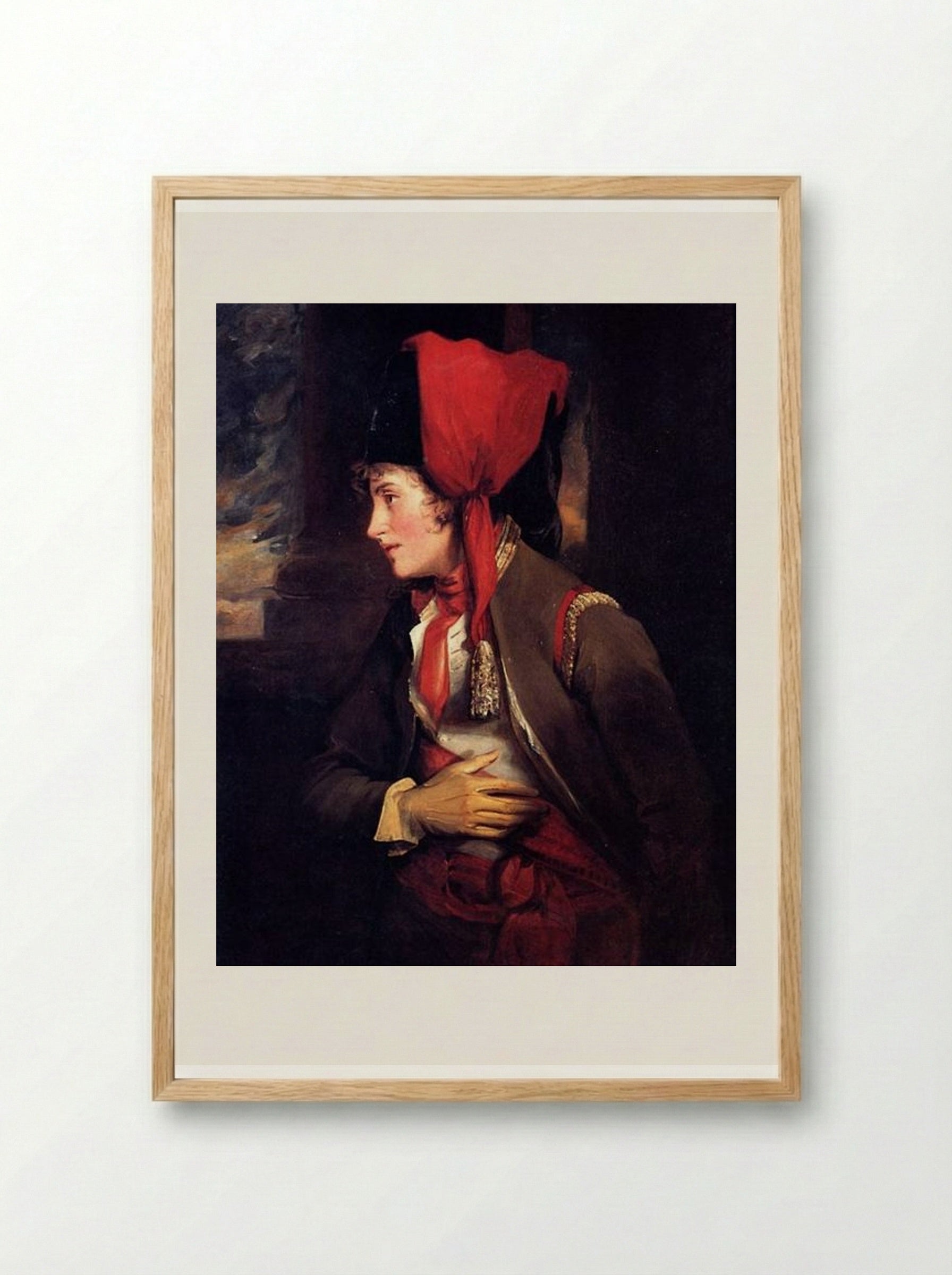 Portrait of Dorothy Jordan as Rosalind in ‘As You Like It’ - John Hoppner - Framed Print Wood