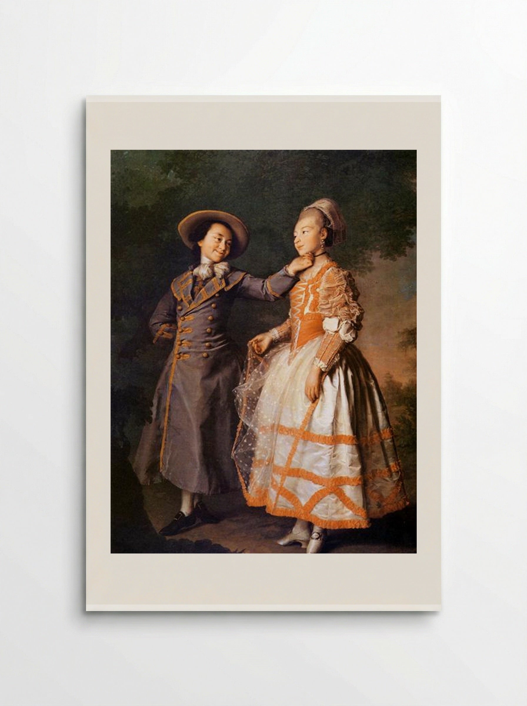Portrait of E. N. Khruschova and Princess E. N. Khovanskaya - Dmitry Levitzky - Poster