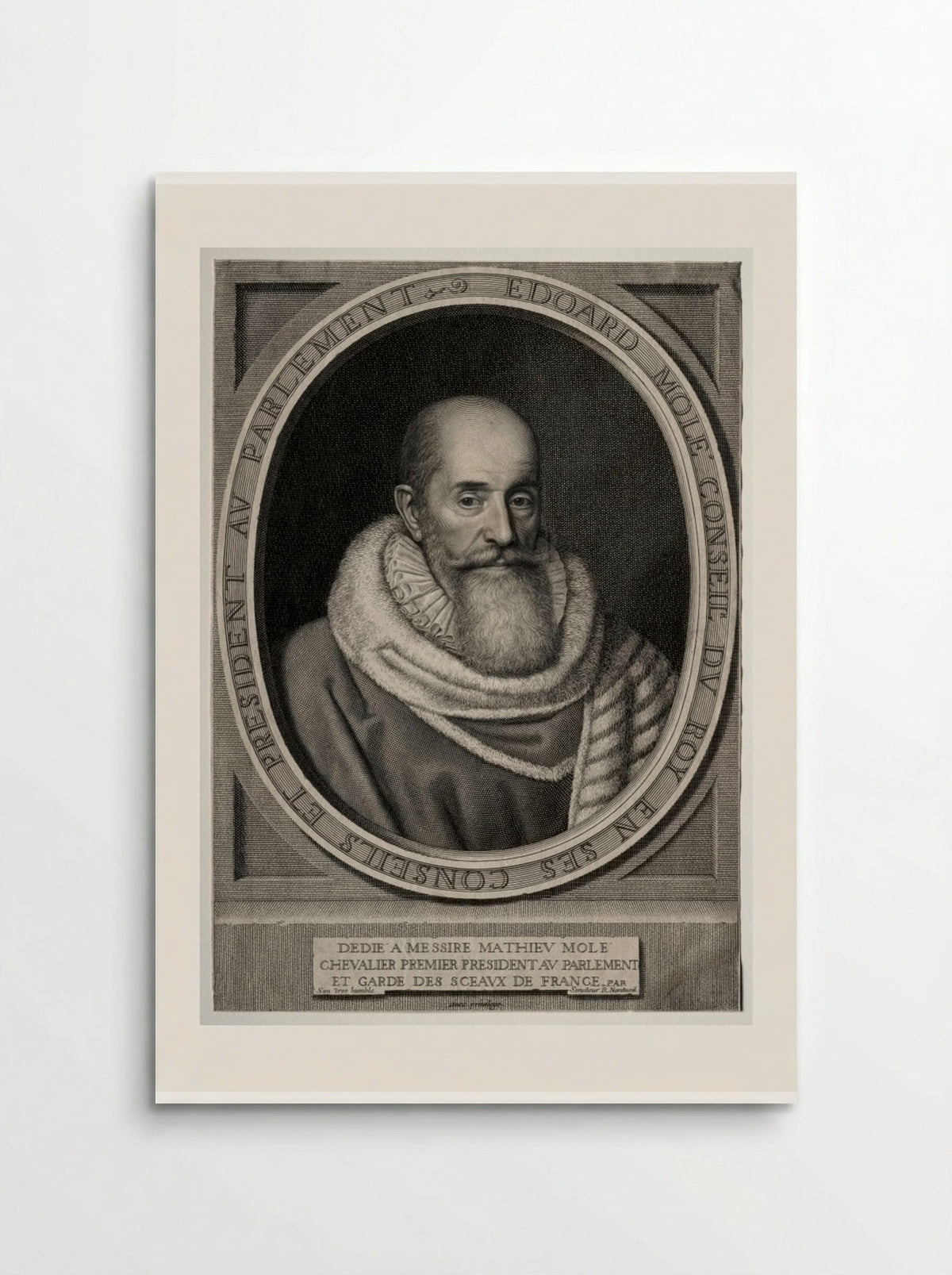 Portrait of Edouard Molé - Robert Nanteuil - Poster