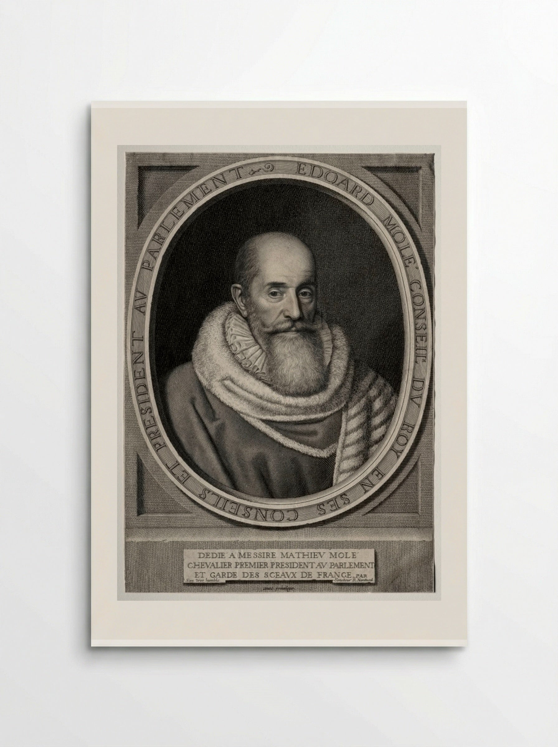 Portrait of Edouard Molé - Robert Nanteuil - Poster