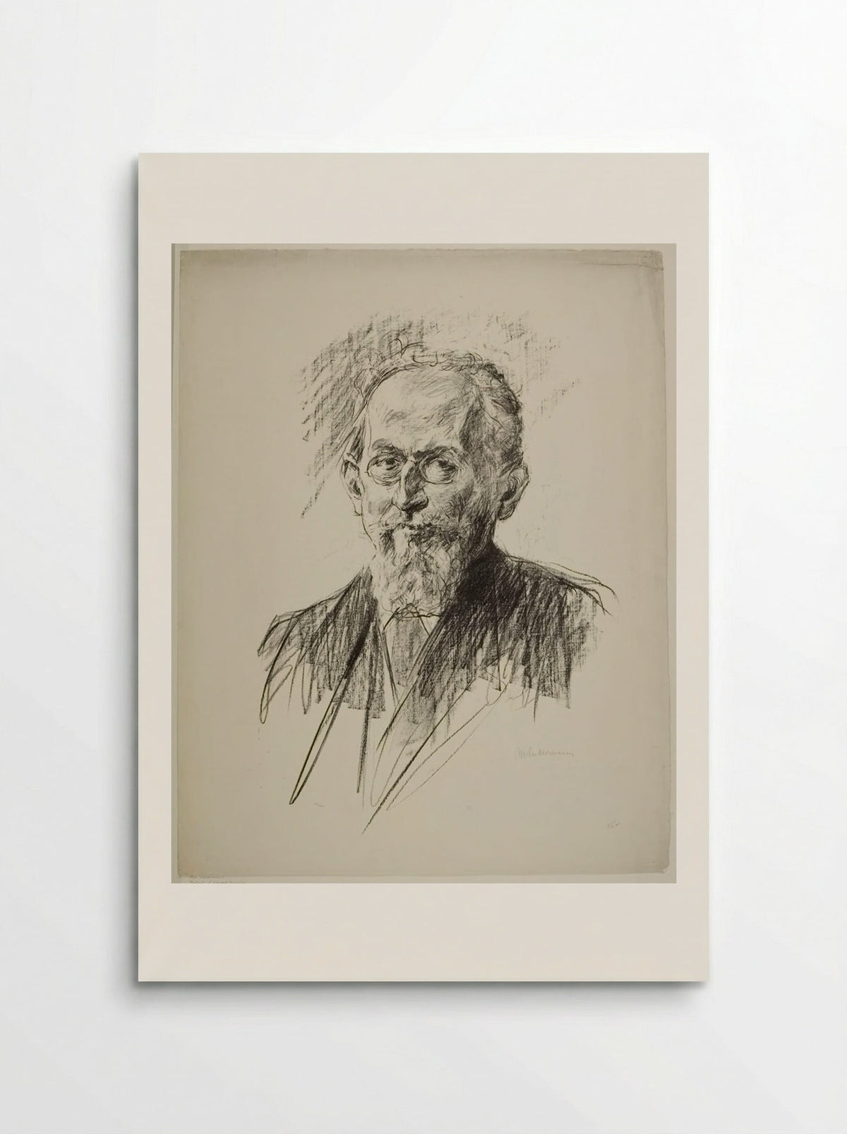 Portrait of Eduard Bernstein - Max Liebermann - Poster
