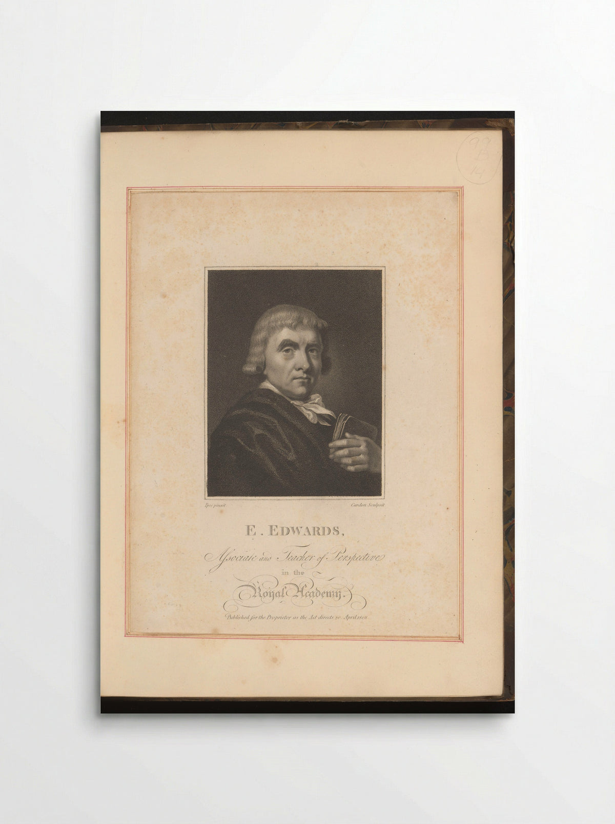 Portrait of Edward Edwards - Anthony Cardon - Poster