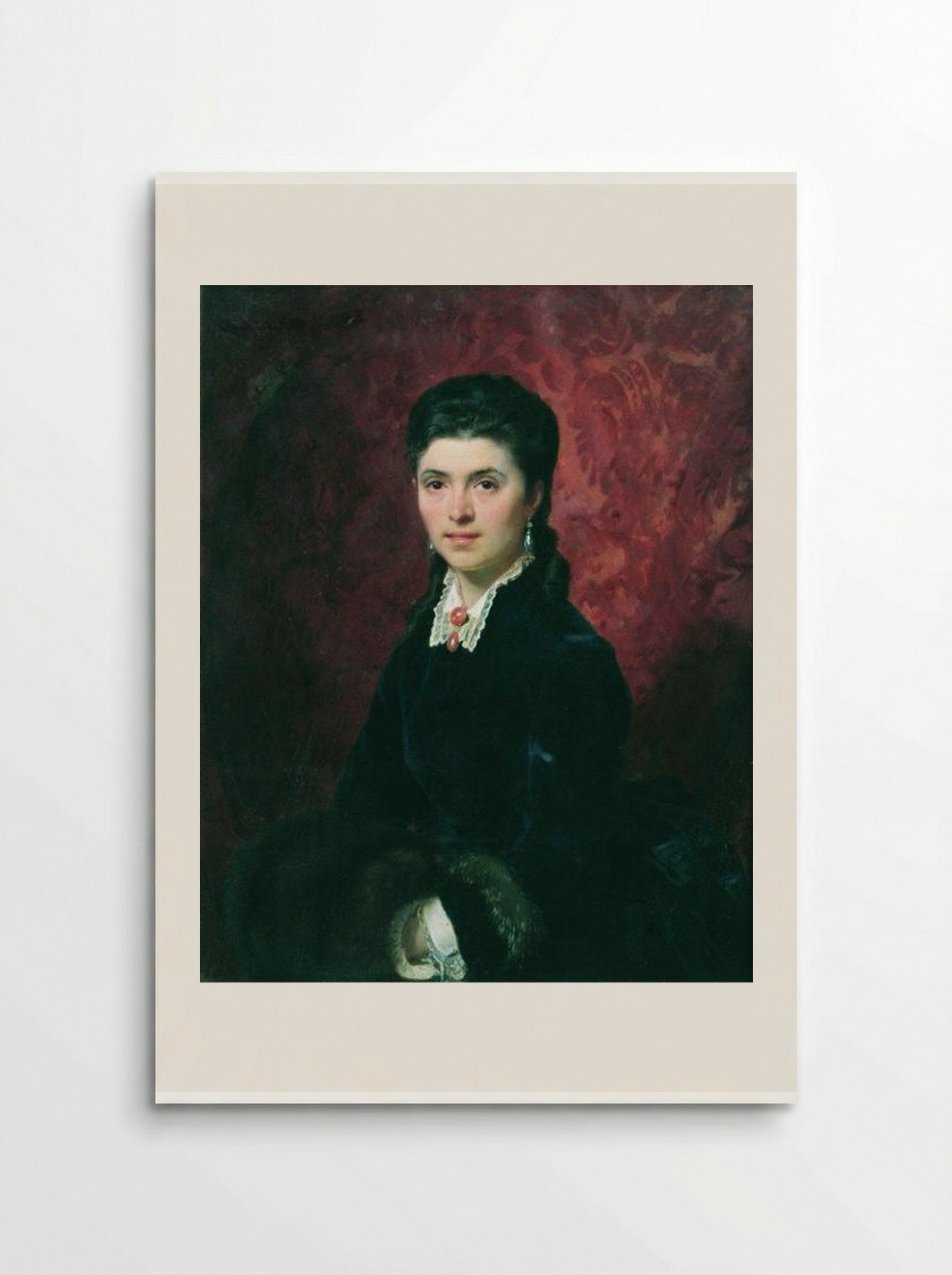 Portrait of Elena Grigoriyevna Tolstaya - Fyodor Bronnikov - Poster