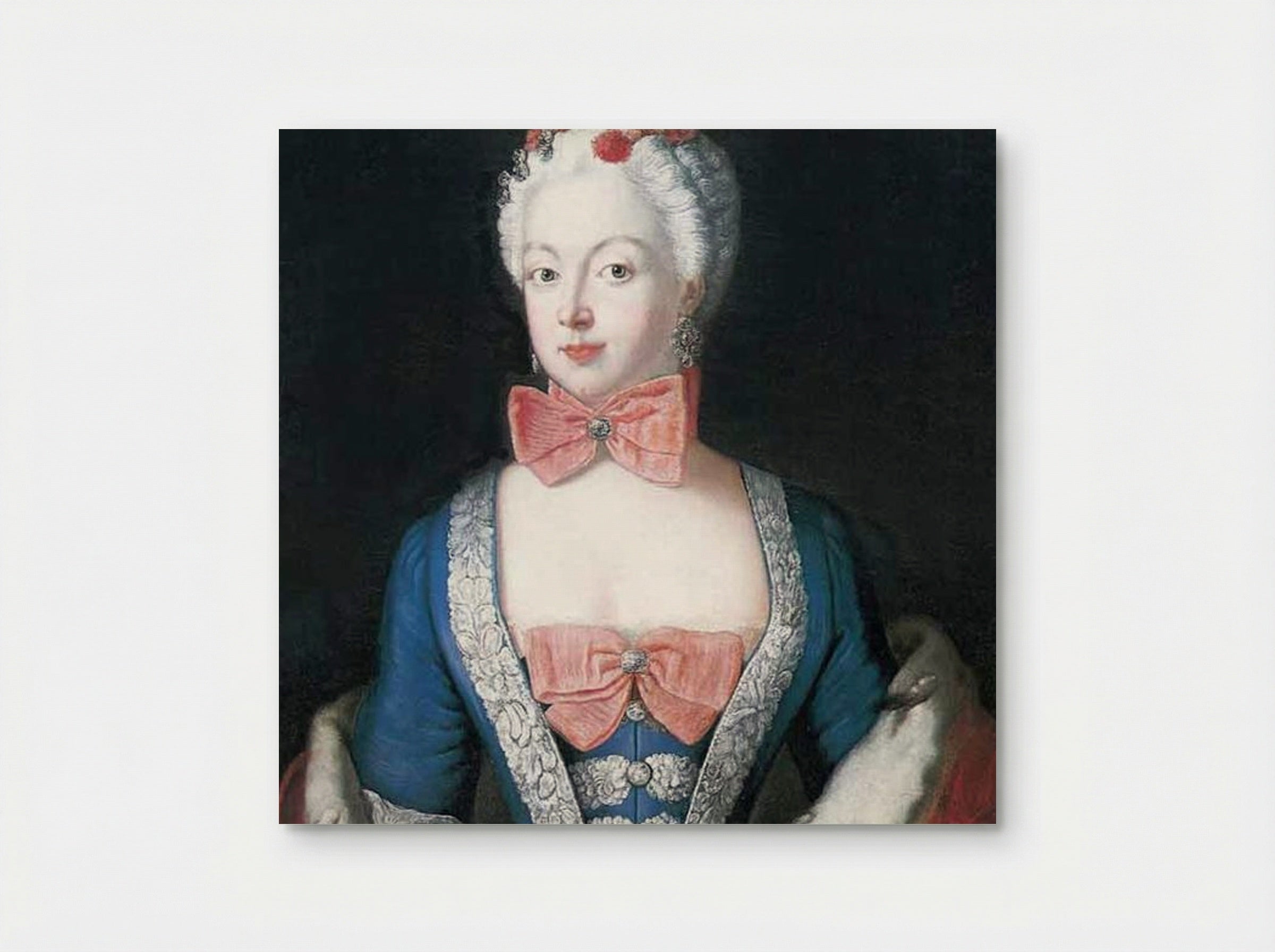 Portrait of Elisabeth Christine von Braunschweig-Bevern - Antoine Pesne - Poster