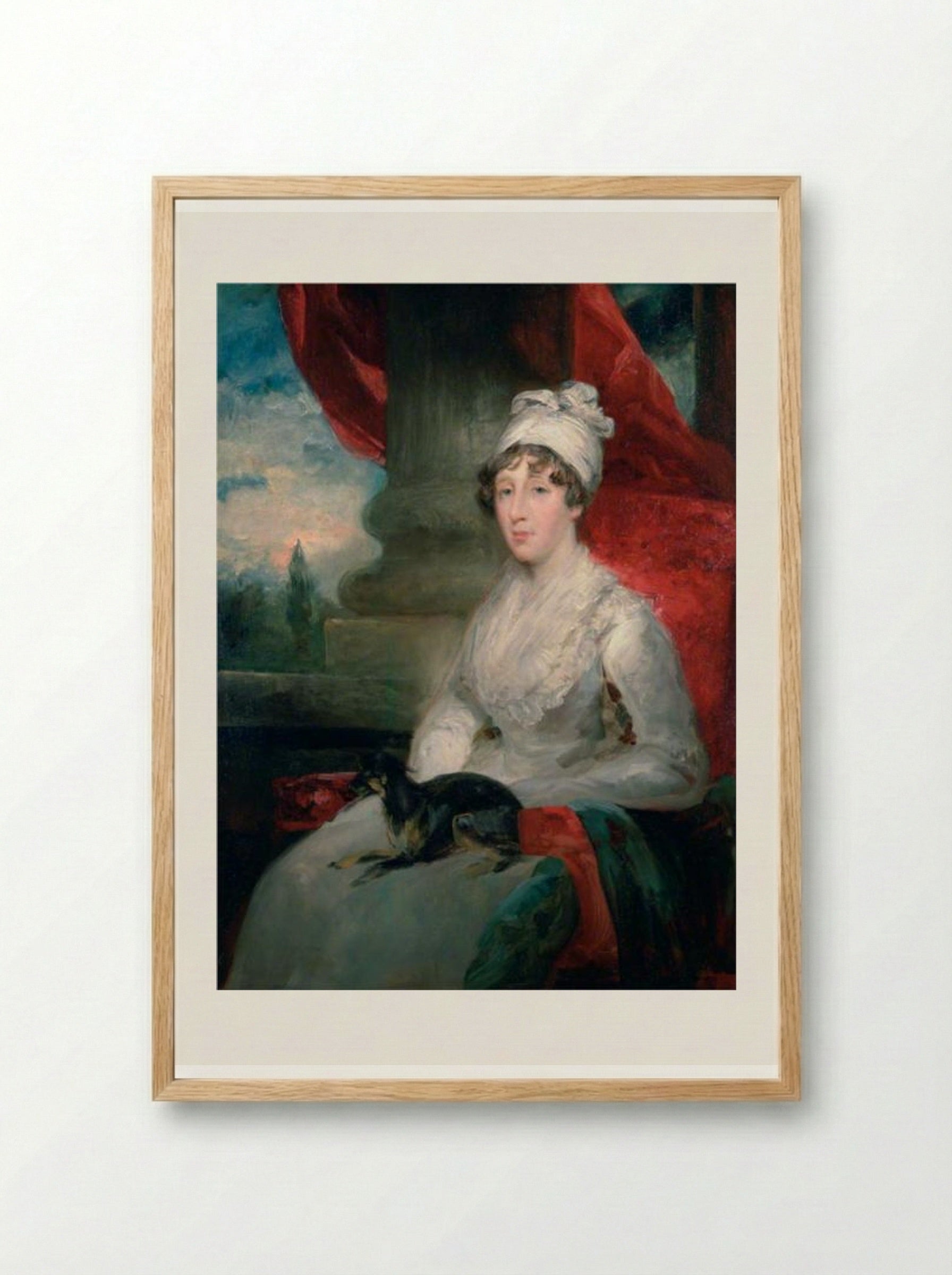 Portrait of Eliza Soane - John Jackson - Framed Print Wood