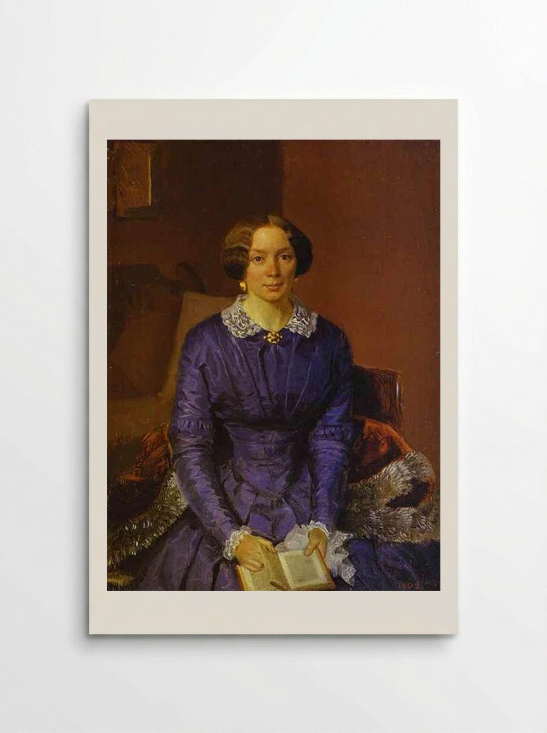 Portrait of Elizaveta Petrovna Zhdanova - Pavel Fedotov - Poster