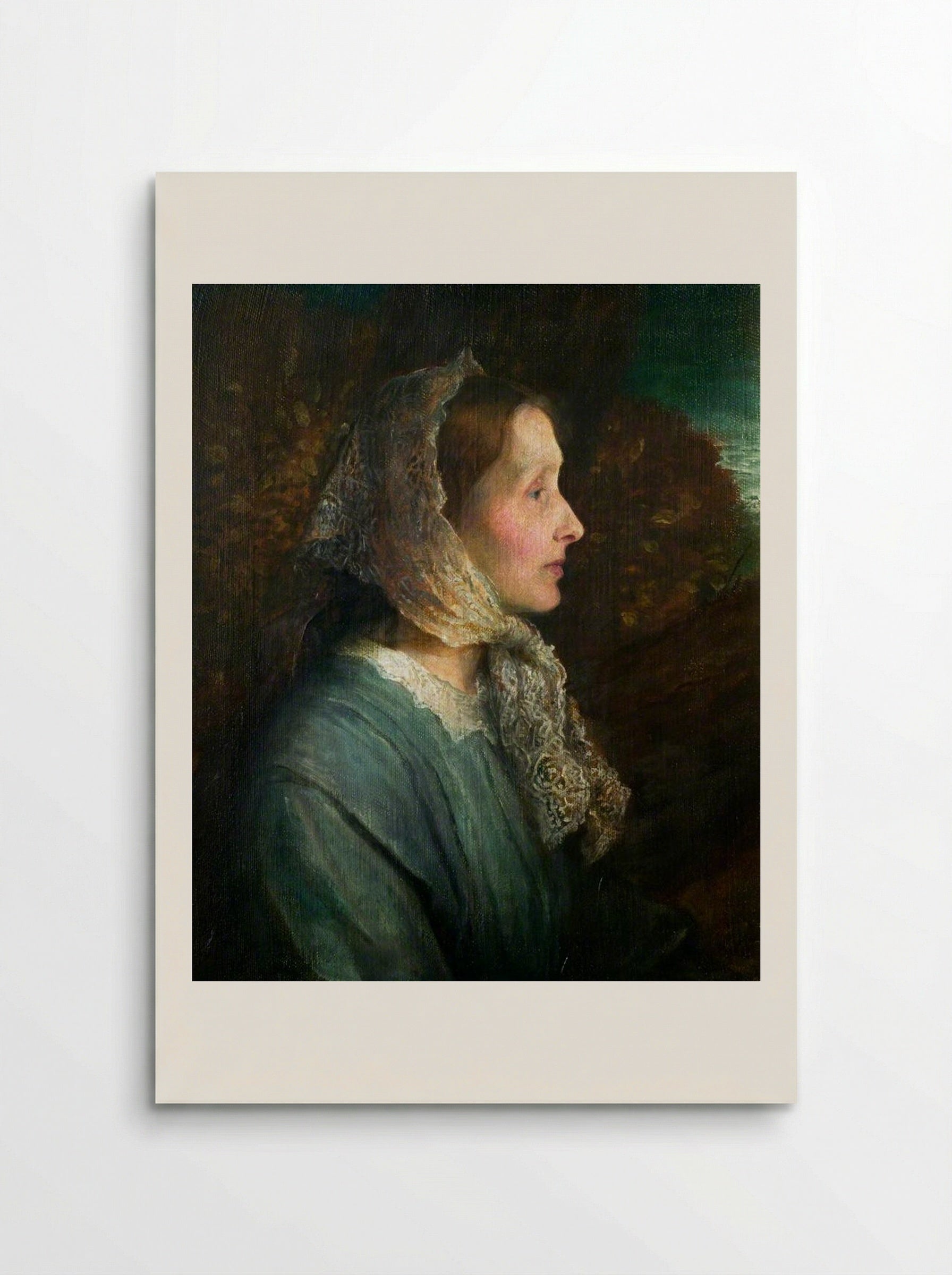 Portrait of Emily, Lady Tennyson - George Frederic Watts - Poster