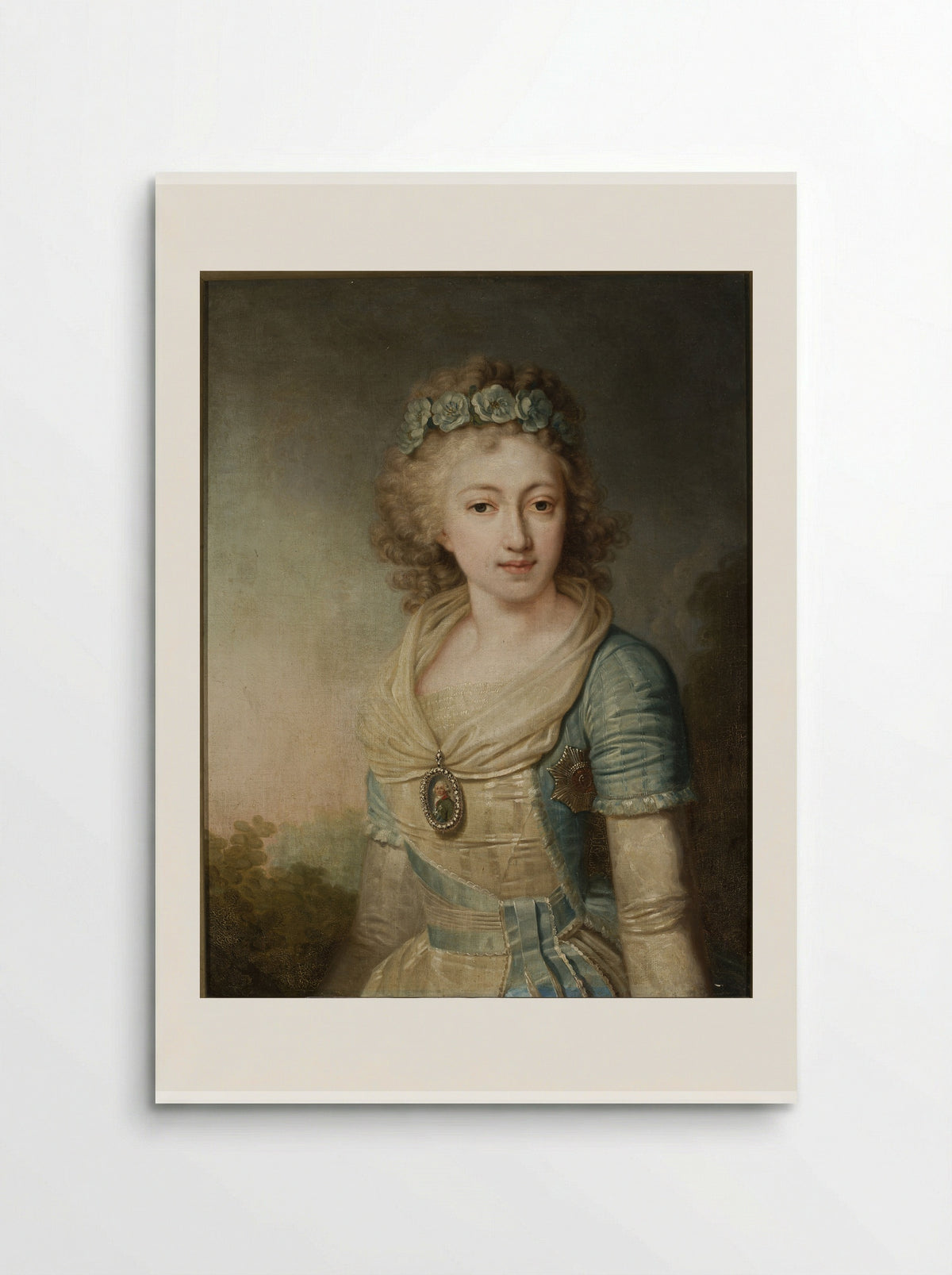 Portrait of Empress Maria Feodorovna - Vladimir Borovikovsky - Poster